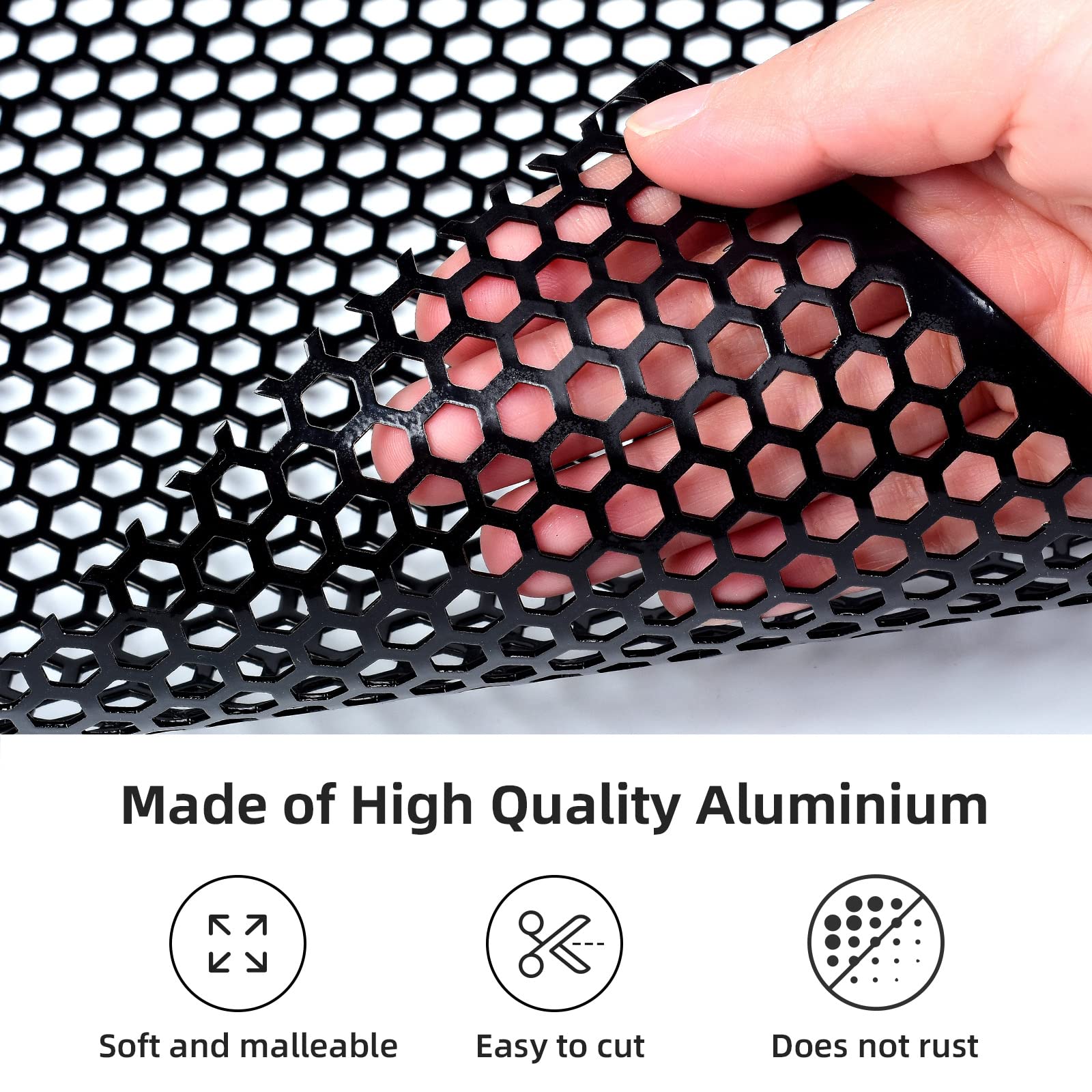 AggAuto universal grill mesh bumper insert for easy DIY cut-and-fit