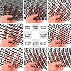 AggAuto universal 40x13 grill mesh rhombic hole pattern blocks debris