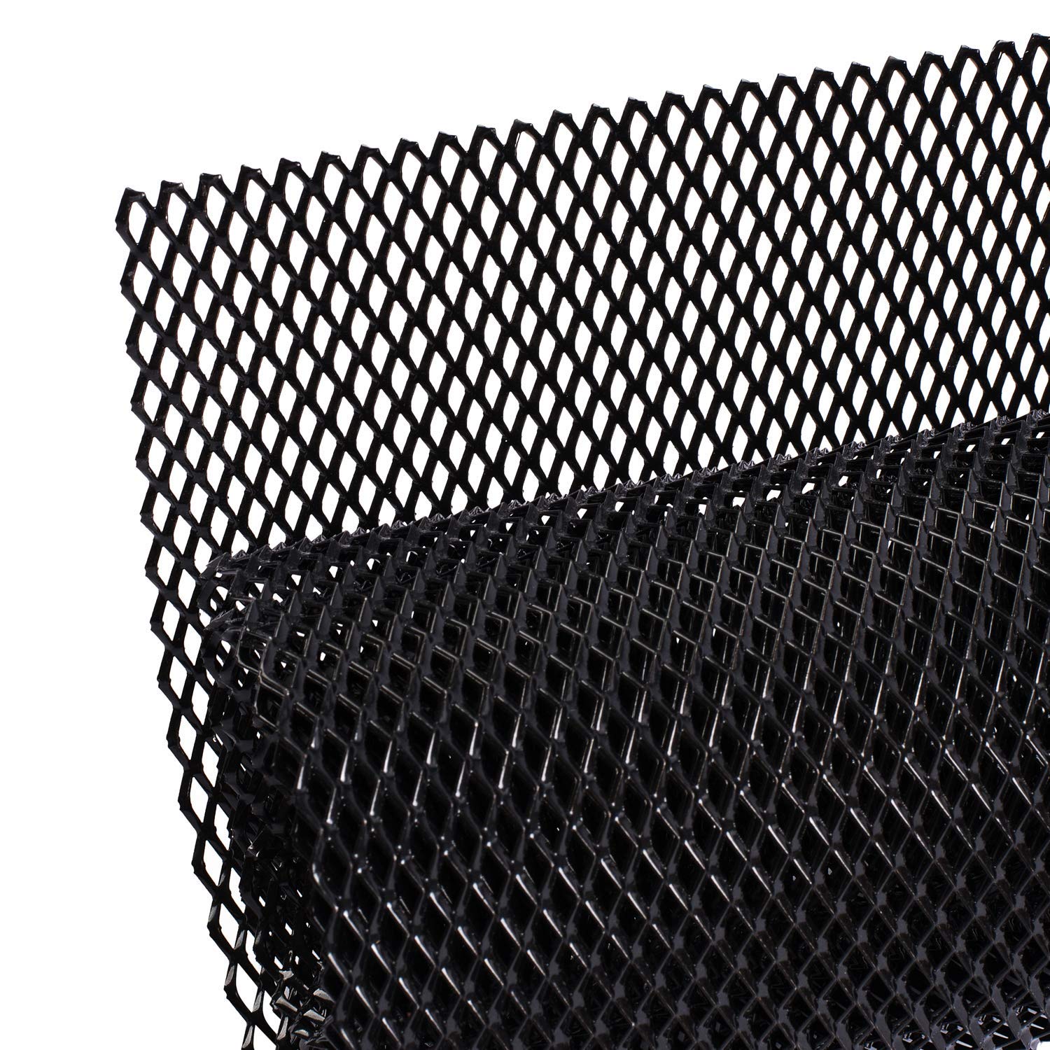 AggAuto universal grill mesh on a bumper for superior debris protection.