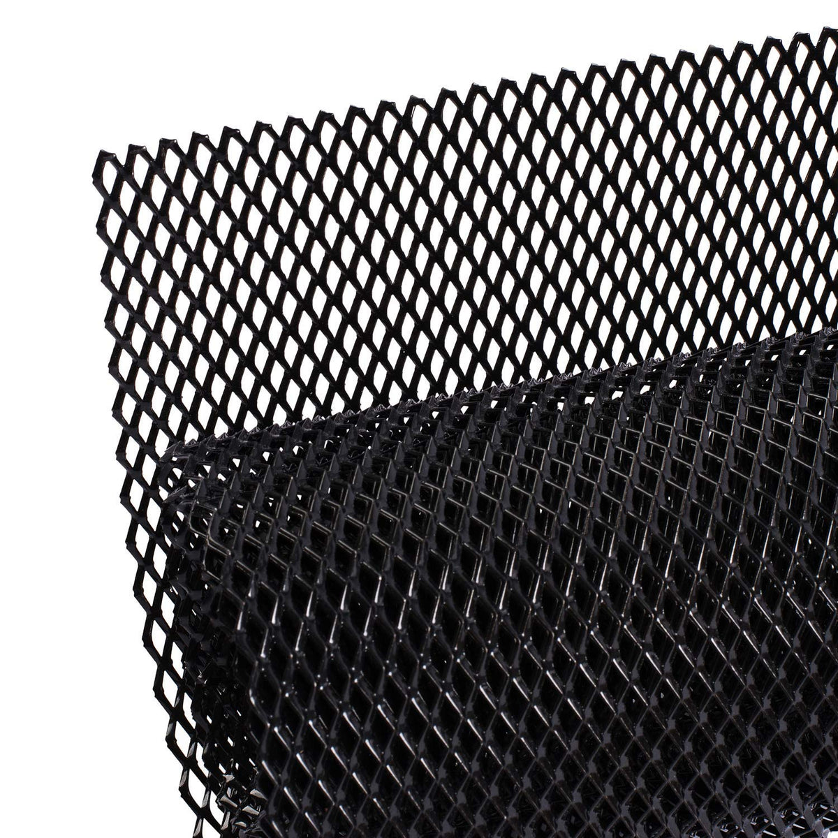 AggAuto universal grill mesh on a bumper for superior debris protection.
