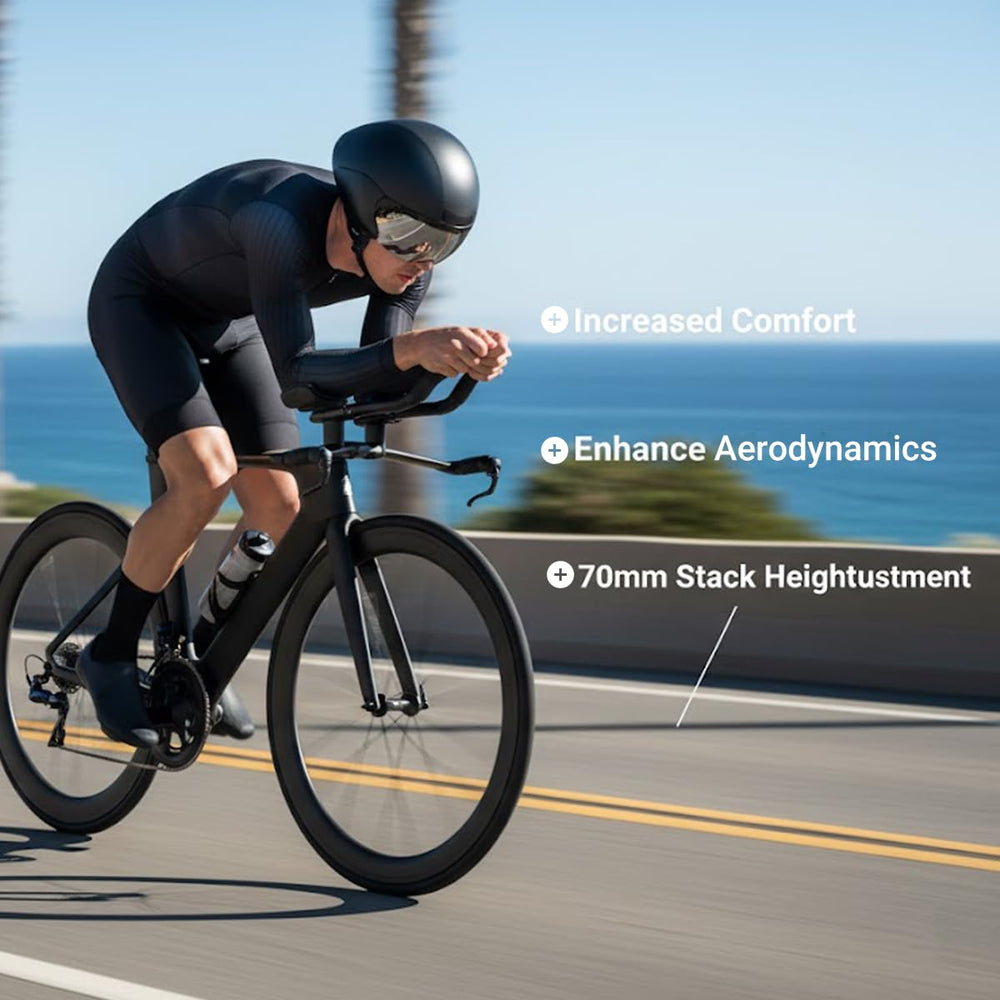 AGILLE 31.8mm clamp ensures secure fit across popular aero setups for stability.