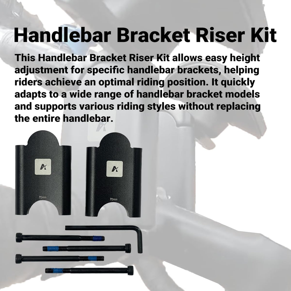AGILLE aluminum riser blocks provide easy installation and durable performance during rides.