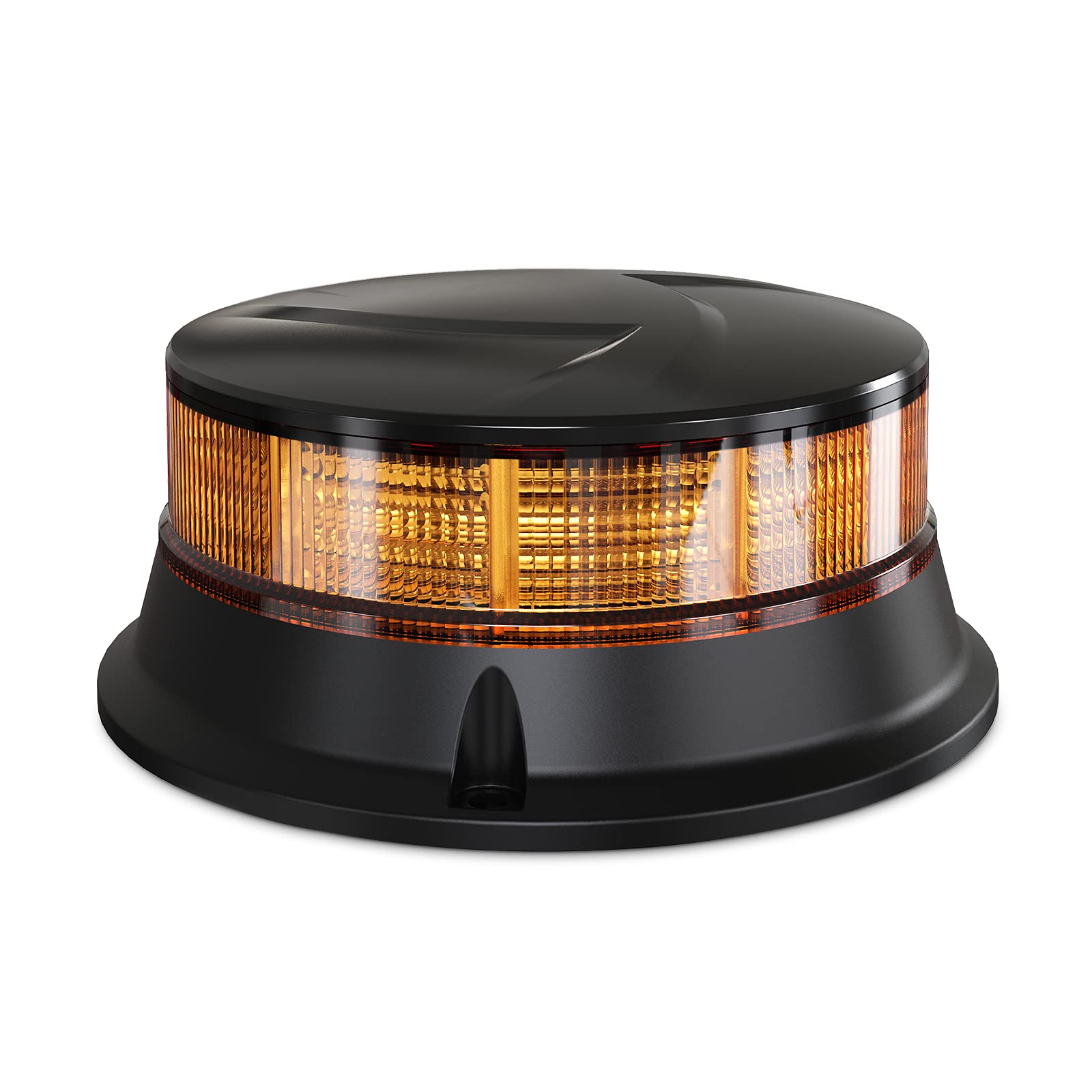 Agrieyes Amber Beacon Light 4.2-Inch front view, maximum brightness for clear daytime and night warnings.