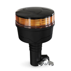 Agrieyes Amber Beacon on pipe mount delivers high visibility for warnings