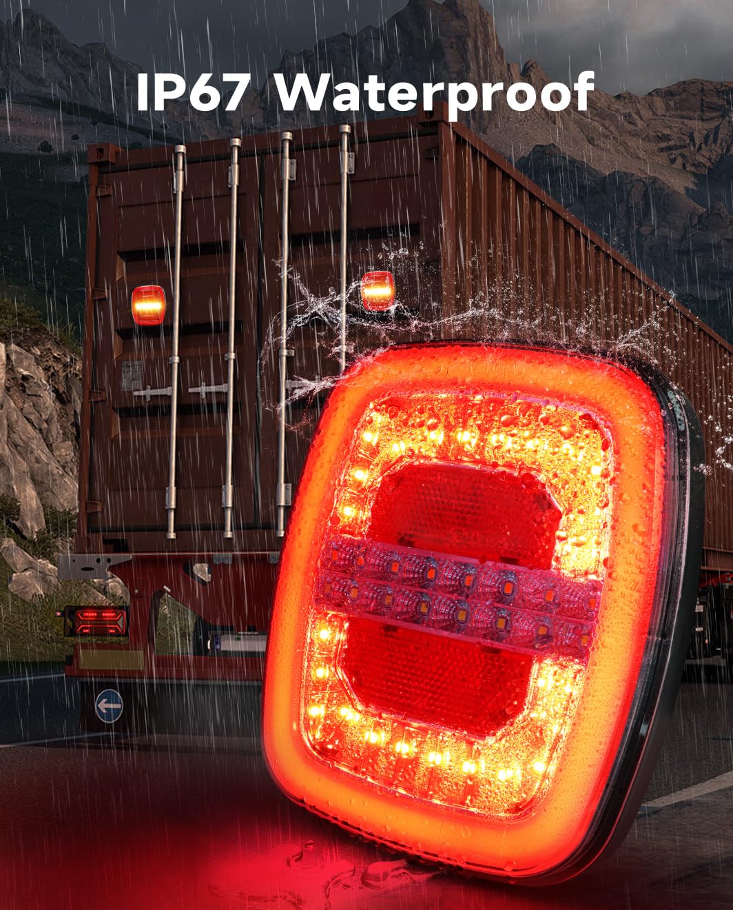 Agrieyes Halo DOT FMVSS 108 compliant trailer lighting for road legality.