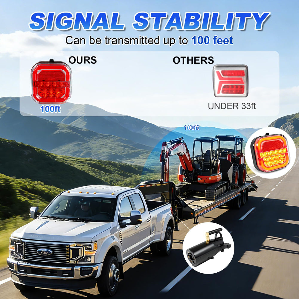Agrieyes Halo wireless trailer light with screw mounting for secure installation