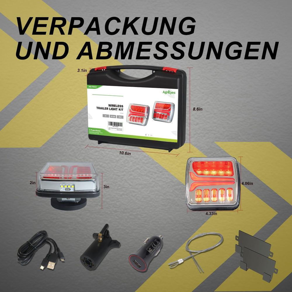 Agrieyes Halo unit attached to rear of a truck improves signaling and safety.