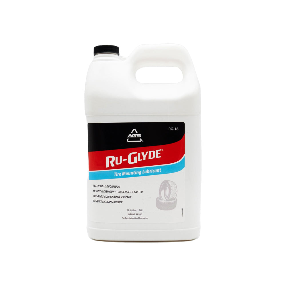 AGS Ru-Glyde bead seating demonstrates smooth tire bead entry on a rim.