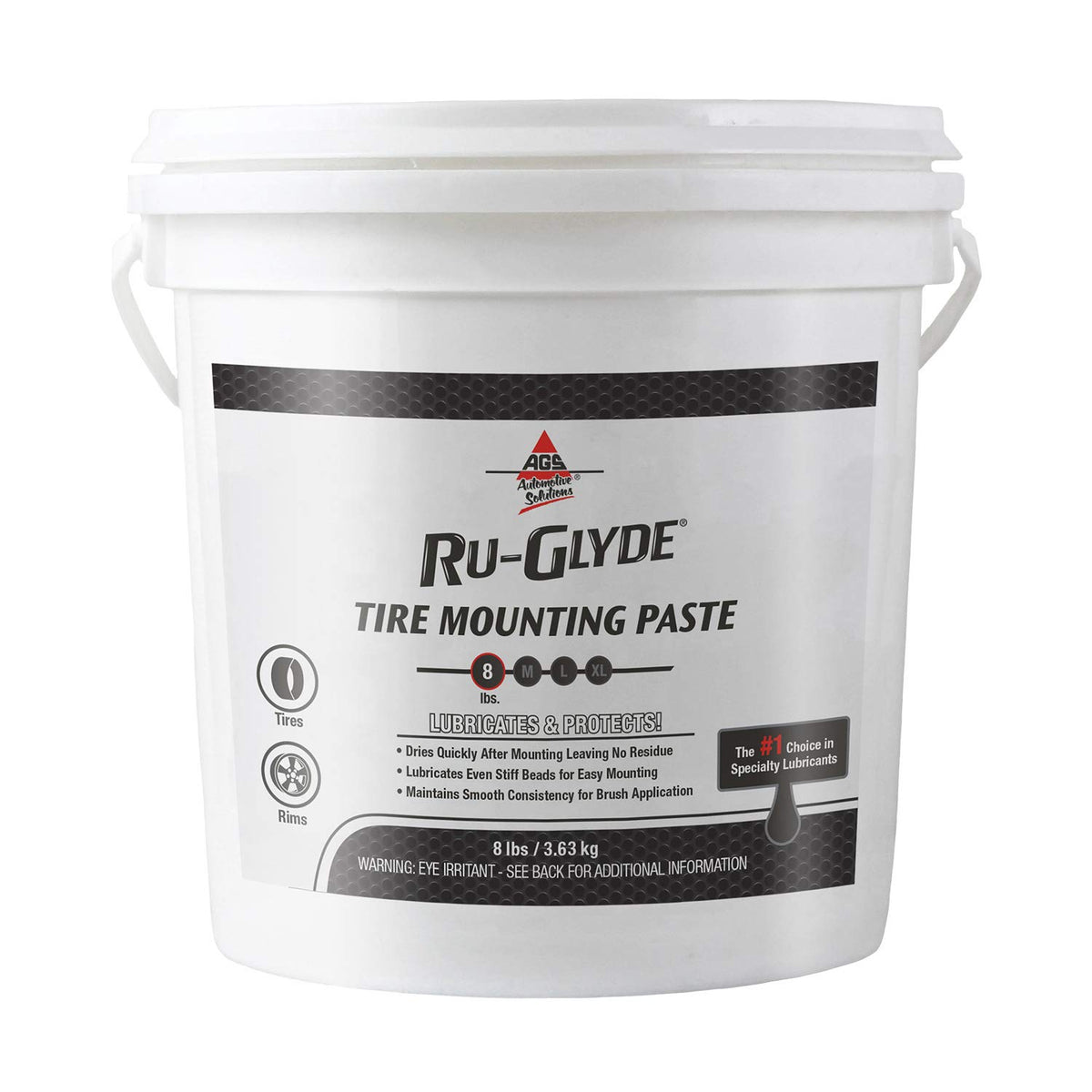 AGS Ru-Glyde paste beads seating on alloy wheel for smooth mounting