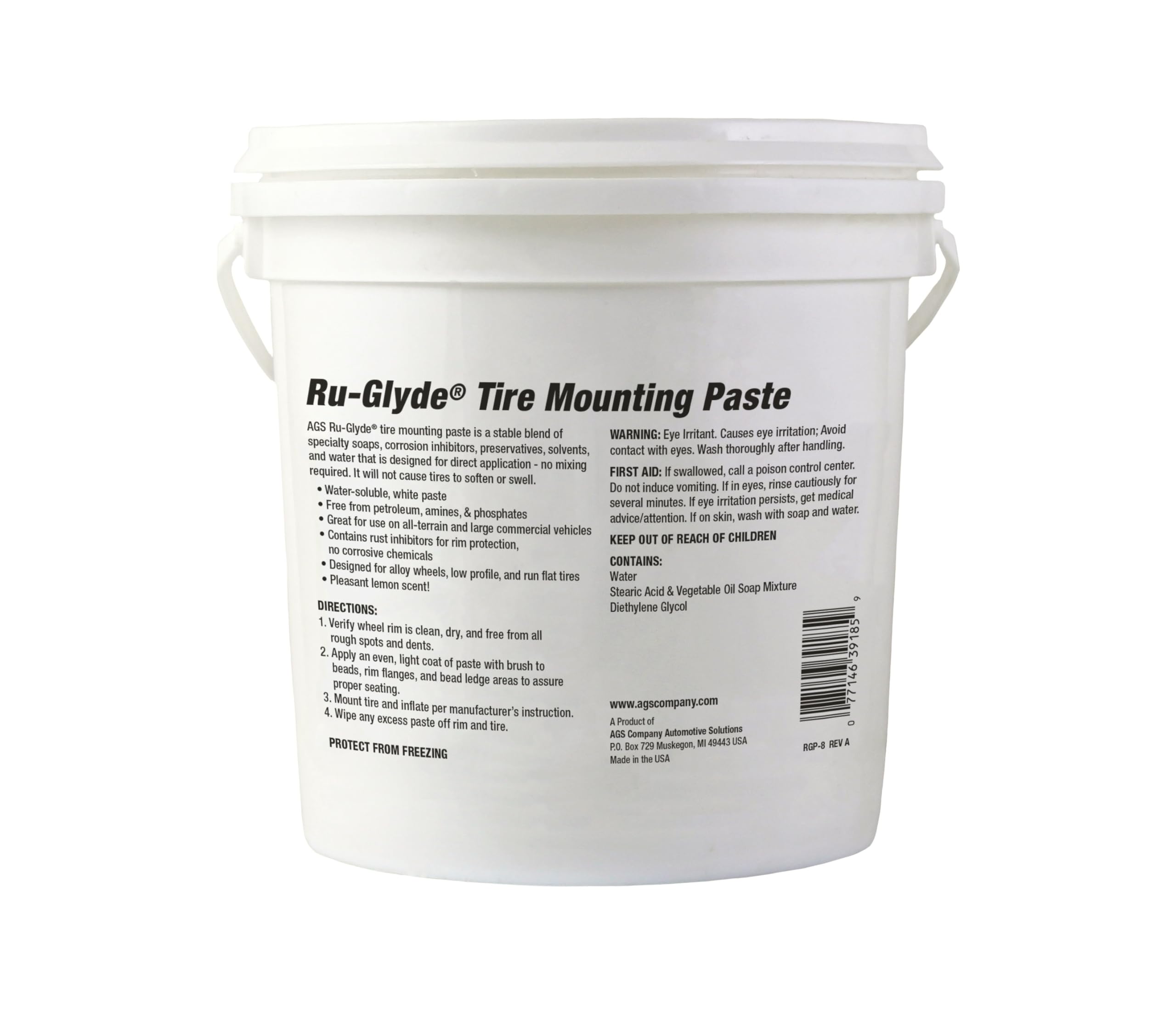 AGS Ru-Glyde paste with brush-ready setup ensures even application