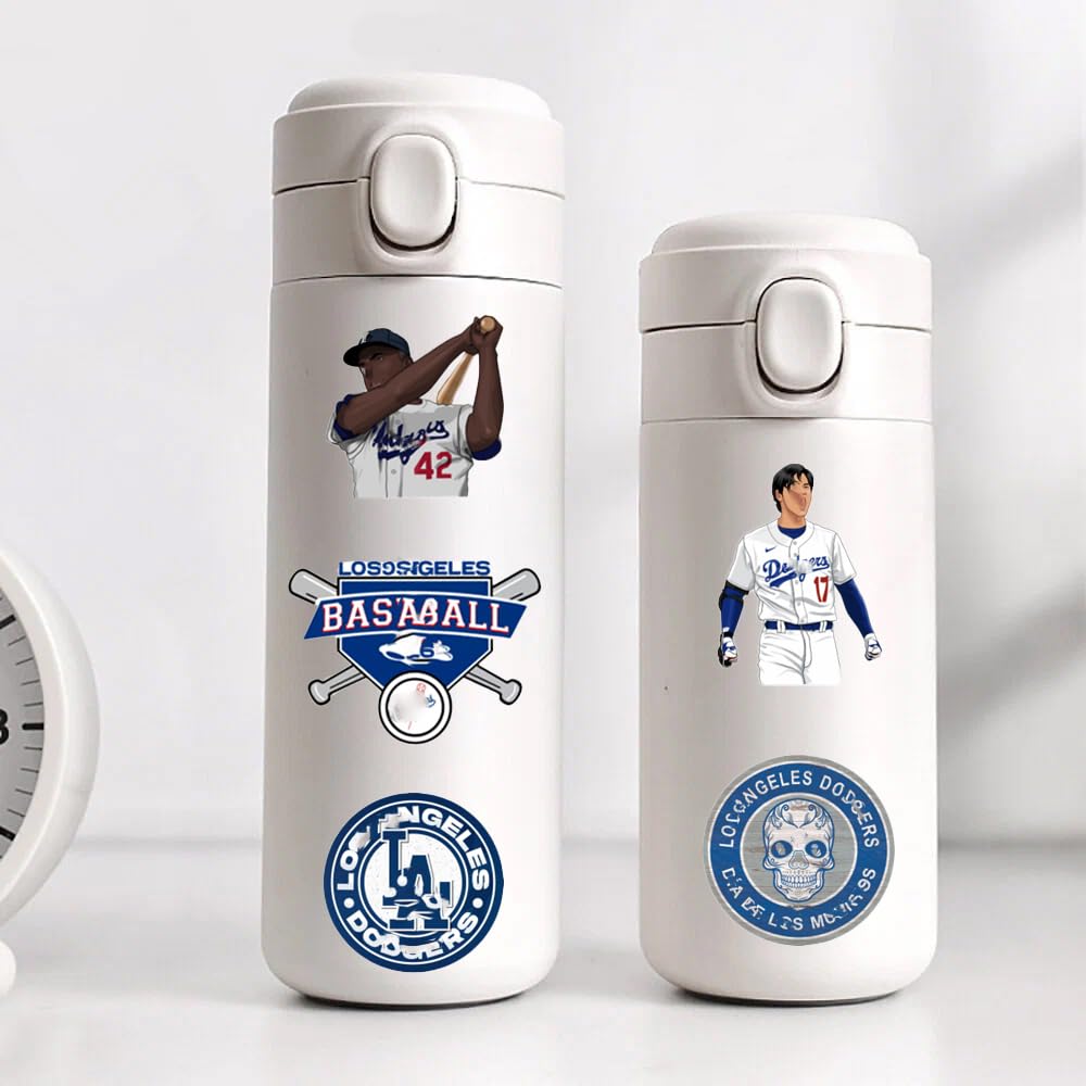 Aha Pure Foods Dodgers sticker on bicycle frame showcases fan passion during rides.