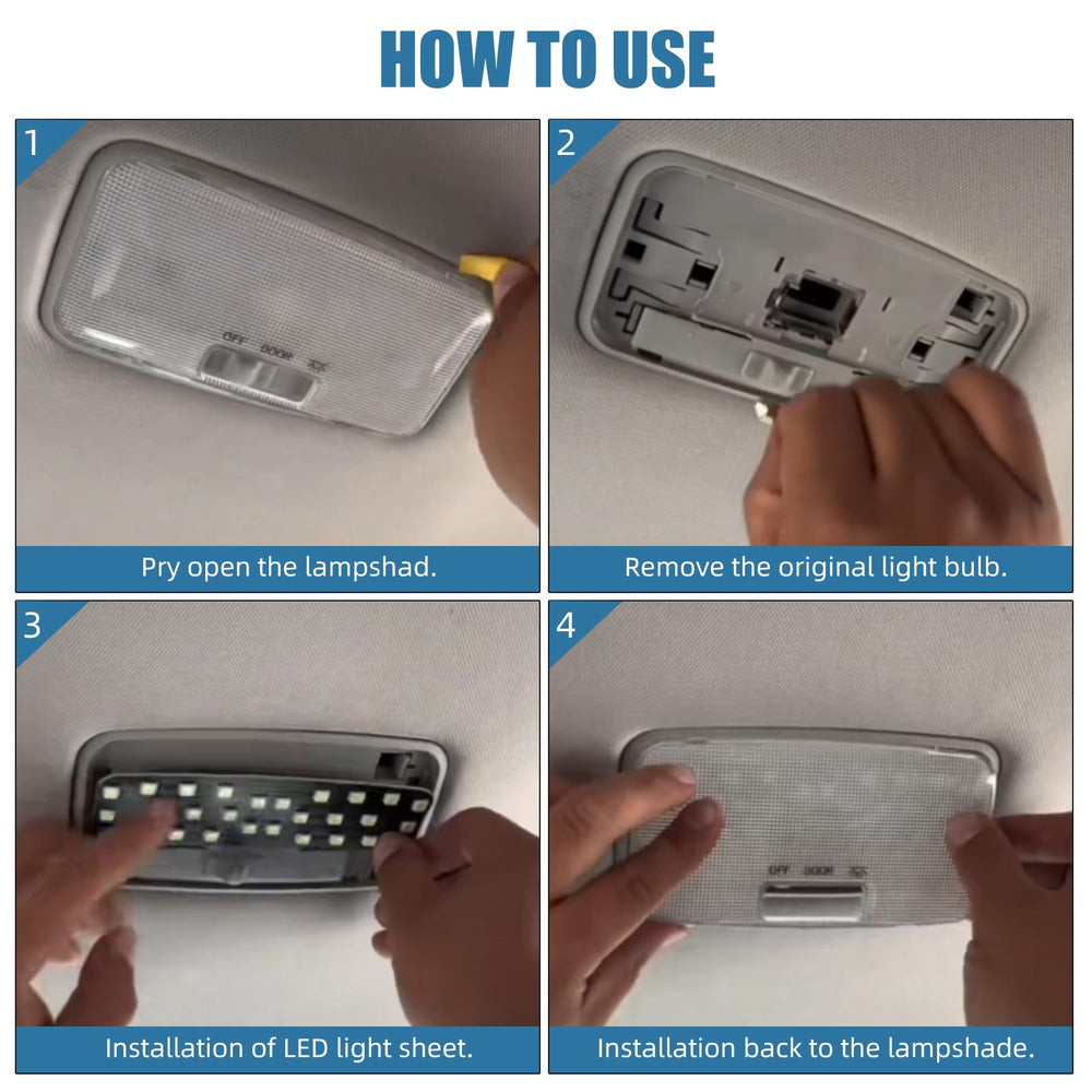 aHei interior dome light panel delivers high brightness for reading at night.