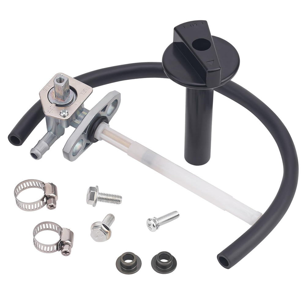 AHL gas tank petcock valve top view highlighting durable construction for long-lasting performance.