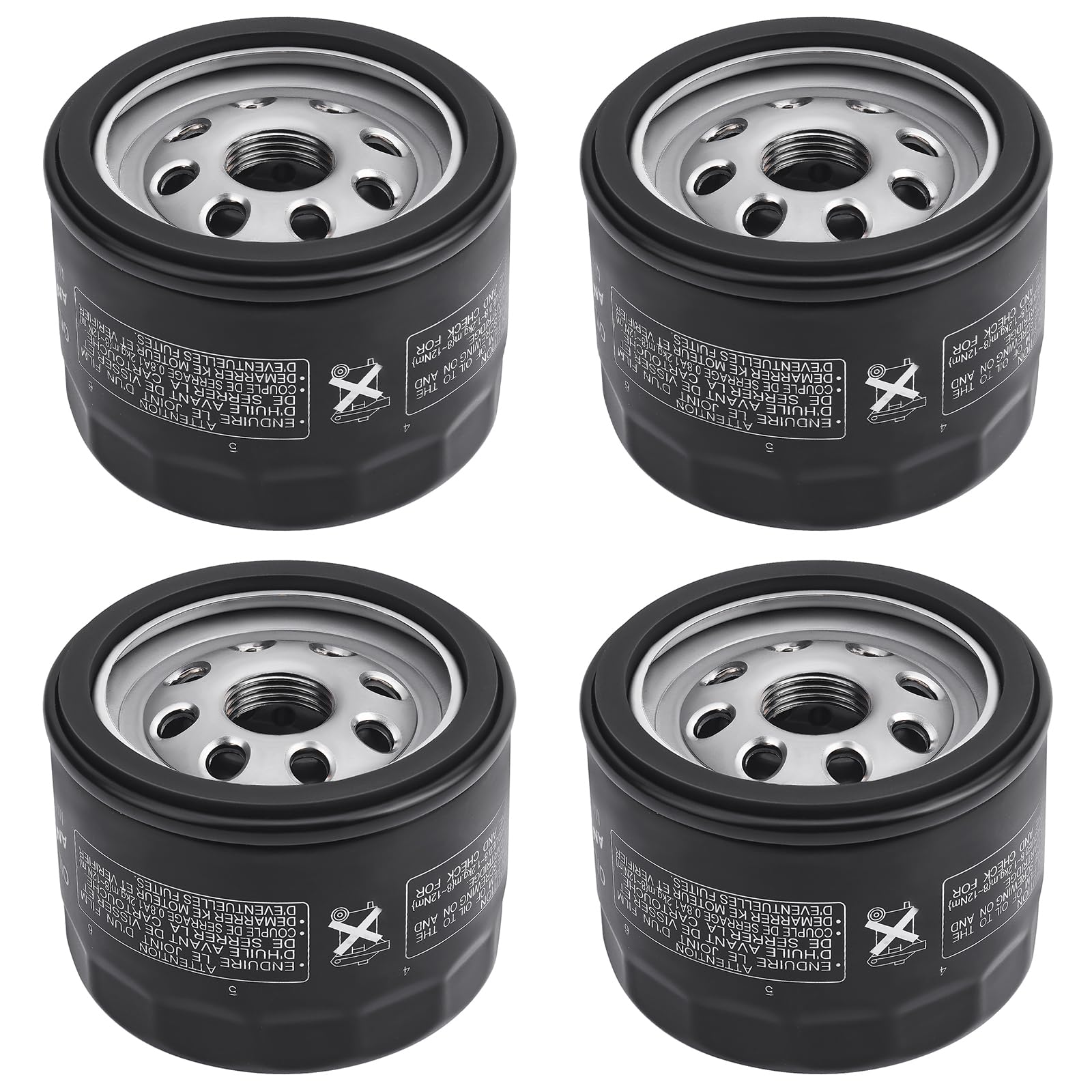 AHNTTGS 49065-0721 front view oil filter shows compact, high-efficiency design for Kawasaki engines