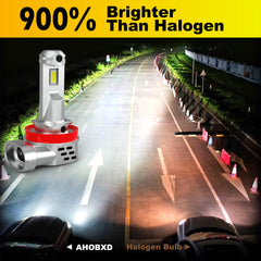 AHOBXD H11 LED bulb with aviation aluminum body for heat dissipation