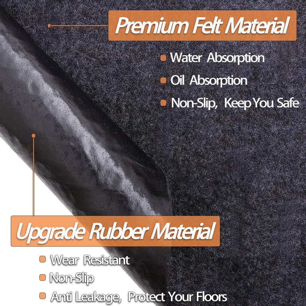 Ahpuhtan waterproof slip-resistant back protects floors while you change oil
