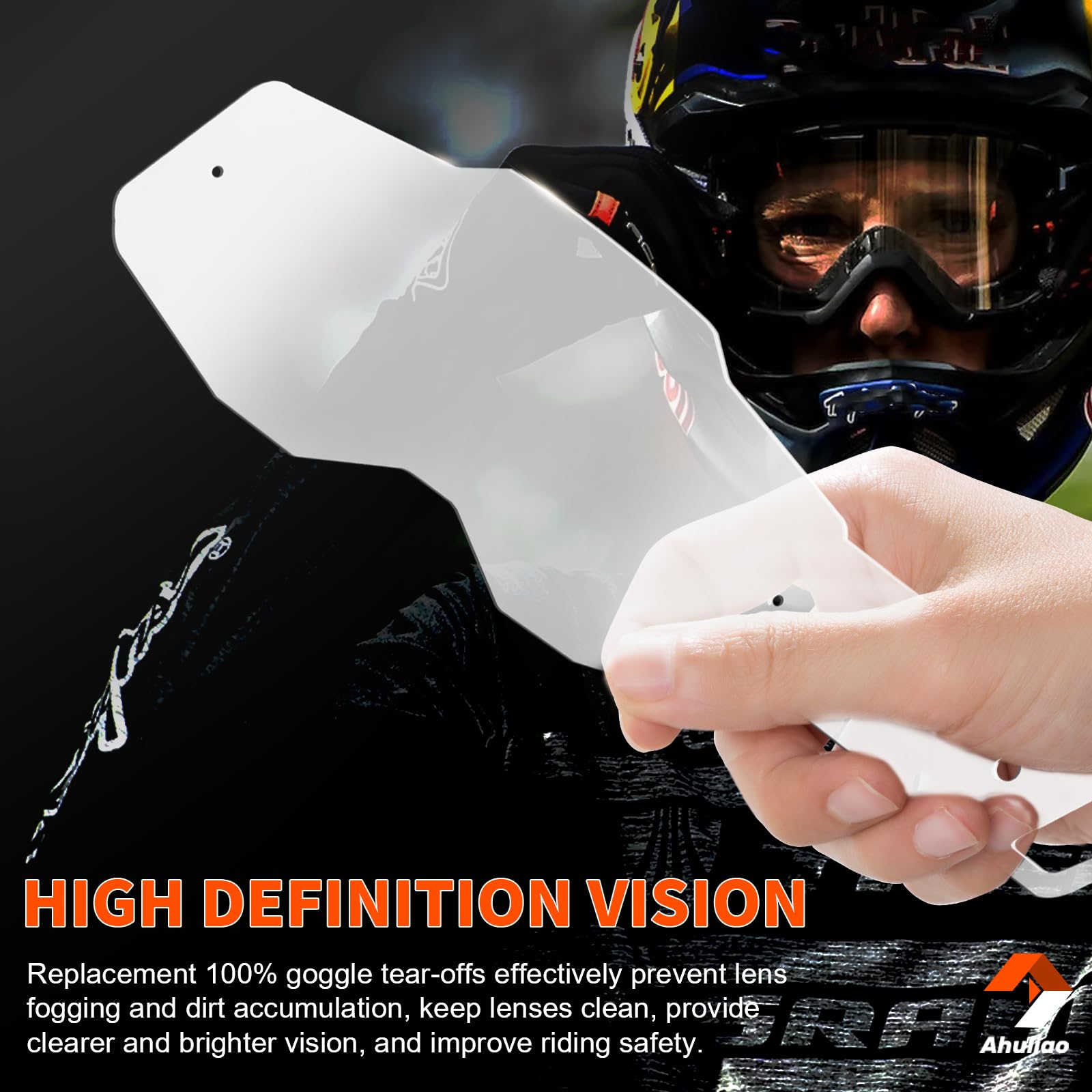 Ahuliao anti-fog performance demonstrated during rapid riding and changing weather conditions.