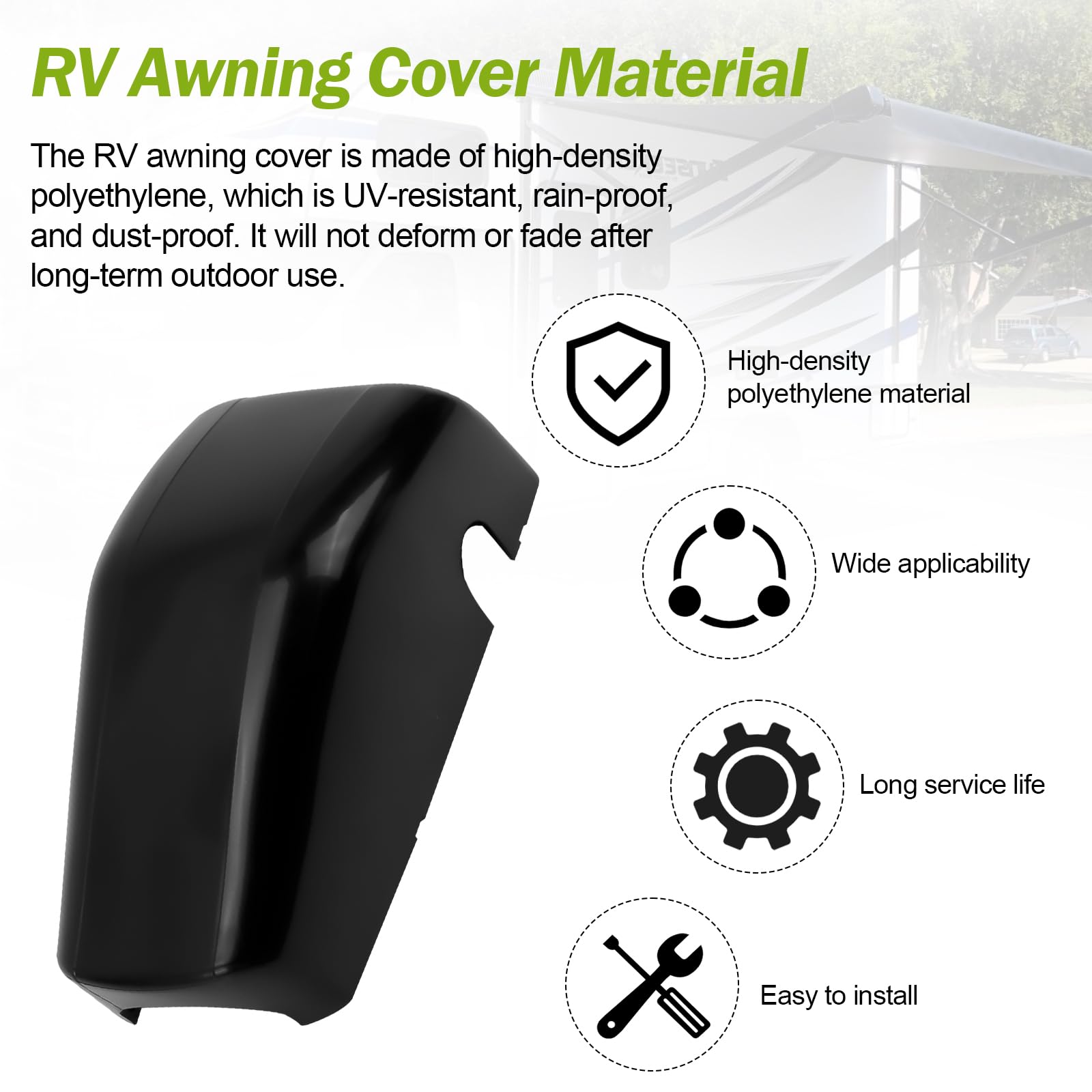 Ahuliao motor cap close-up demonstrates protection against moisture and dust.