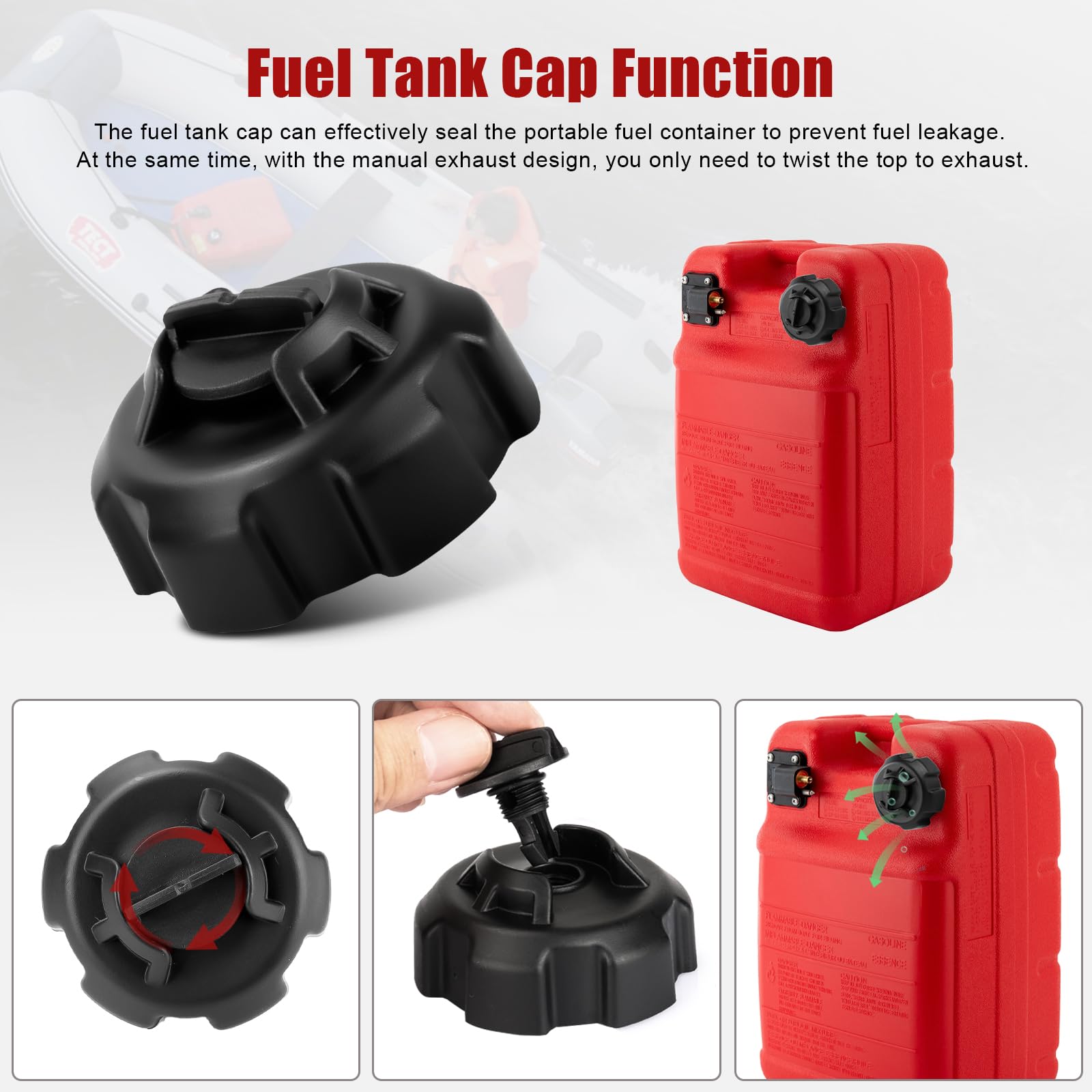 Ahuliao vent gas cap seal detail shows robust plastic flange