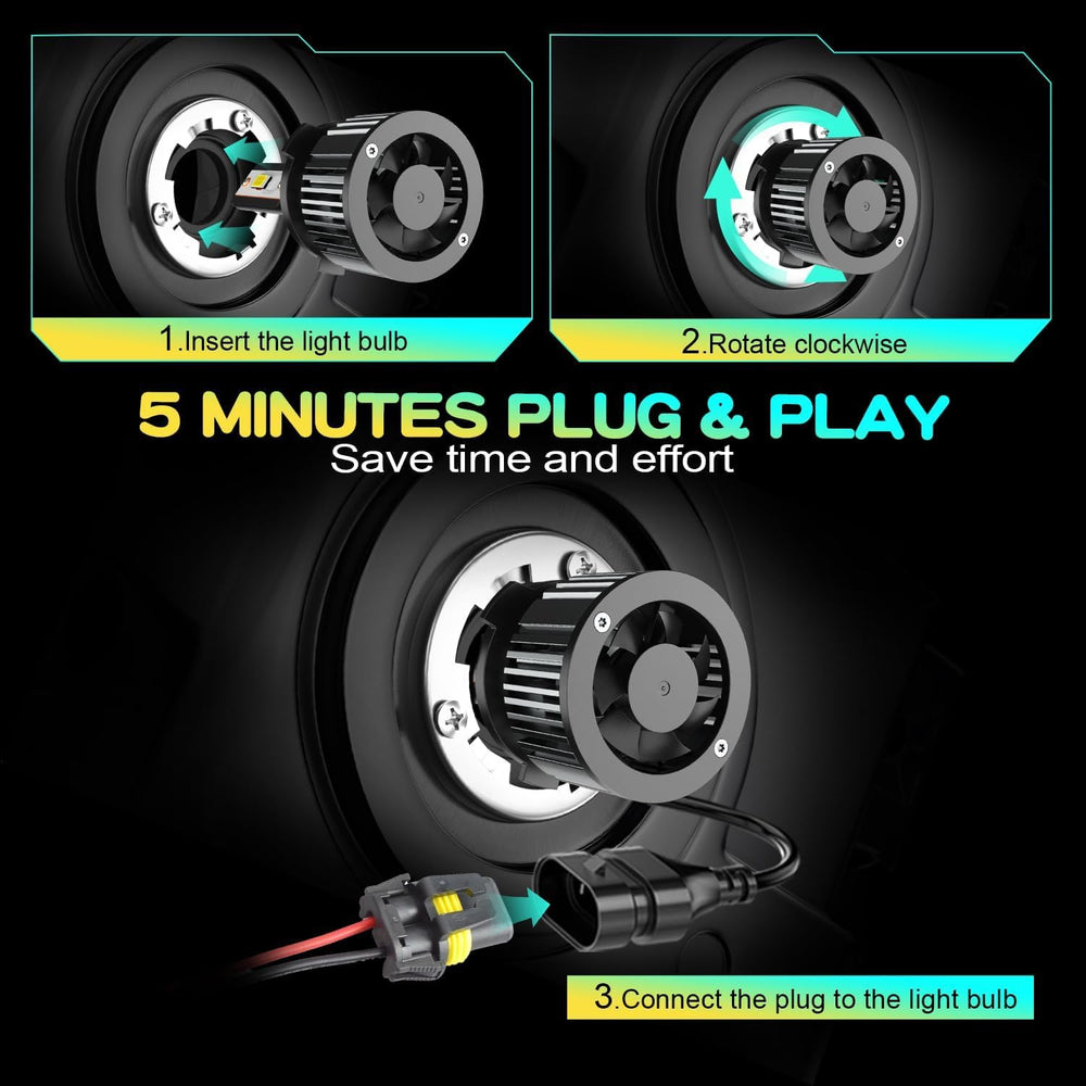 AHXLRLS plug-and-play design fits stock sockets without tools.