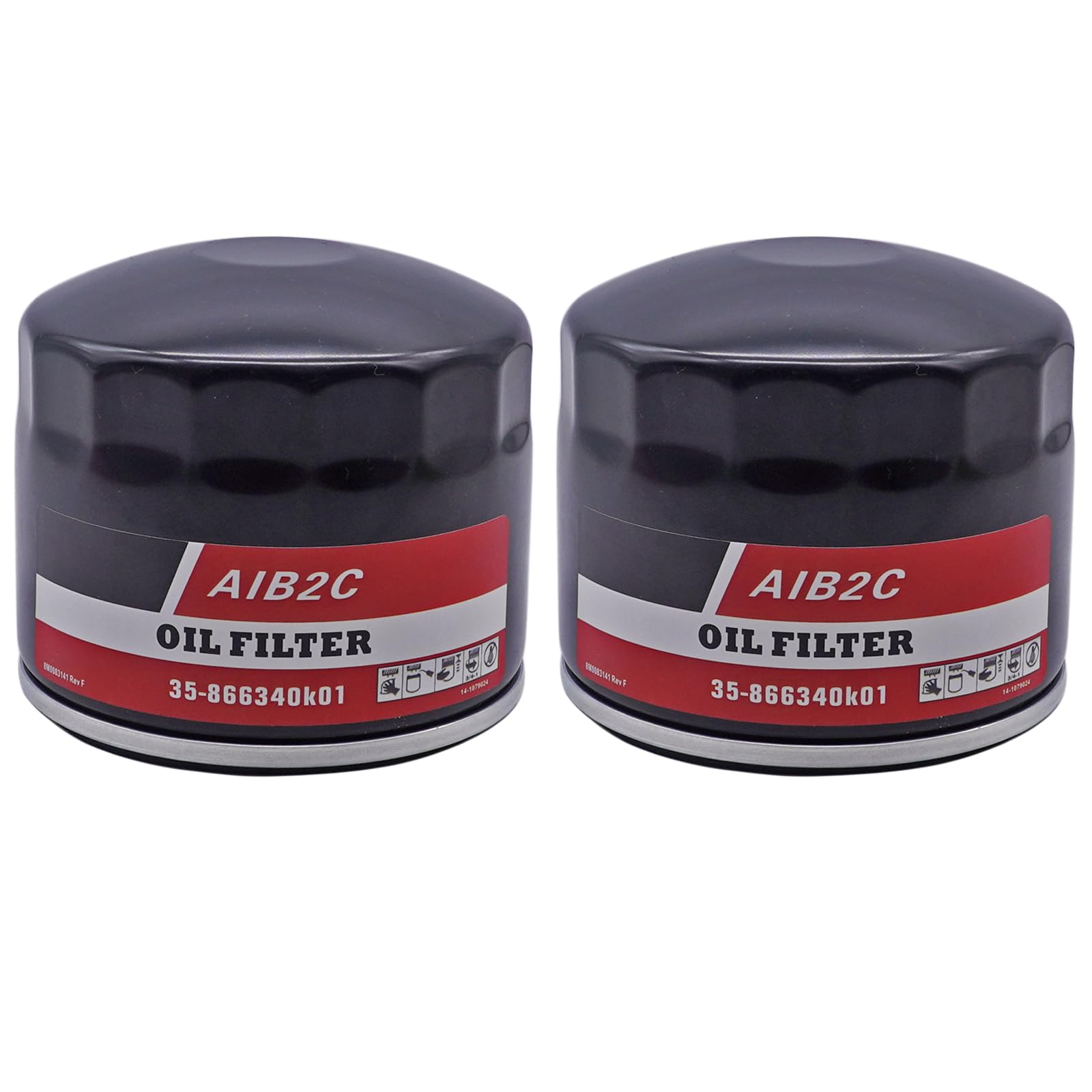 AIB2C marine oil filter for Mercruiser inline-4/6 cylinders enhances filtration and protection
