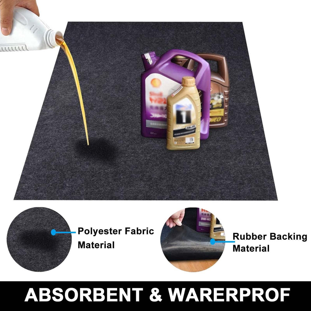 AiBOB Oil Spill Mat top fabric absorbs oil quickly and keeps surface clean