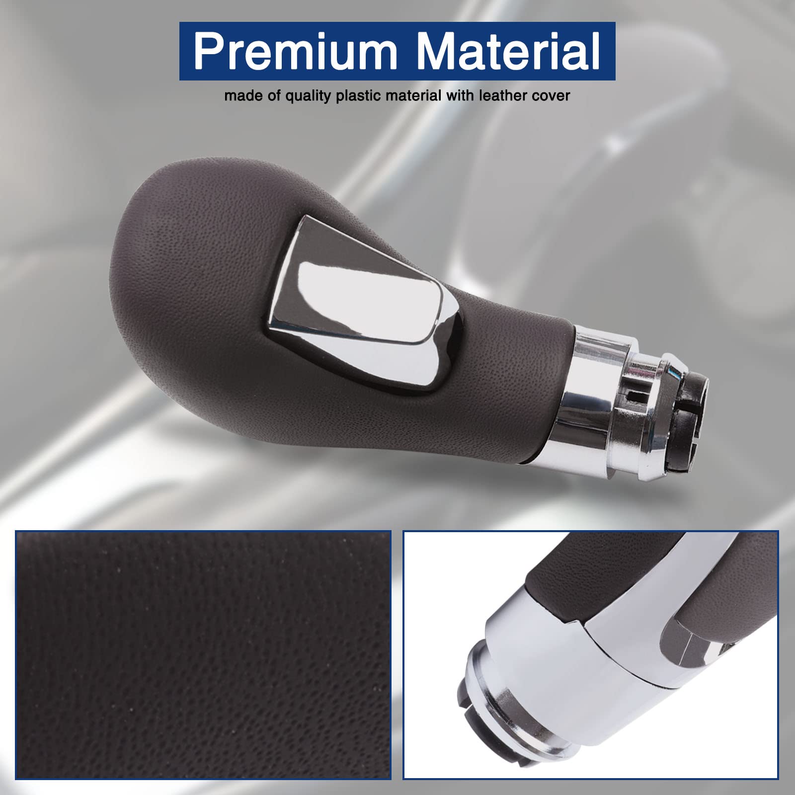 AICARS gear shift knob installs quickly by snapping on.
