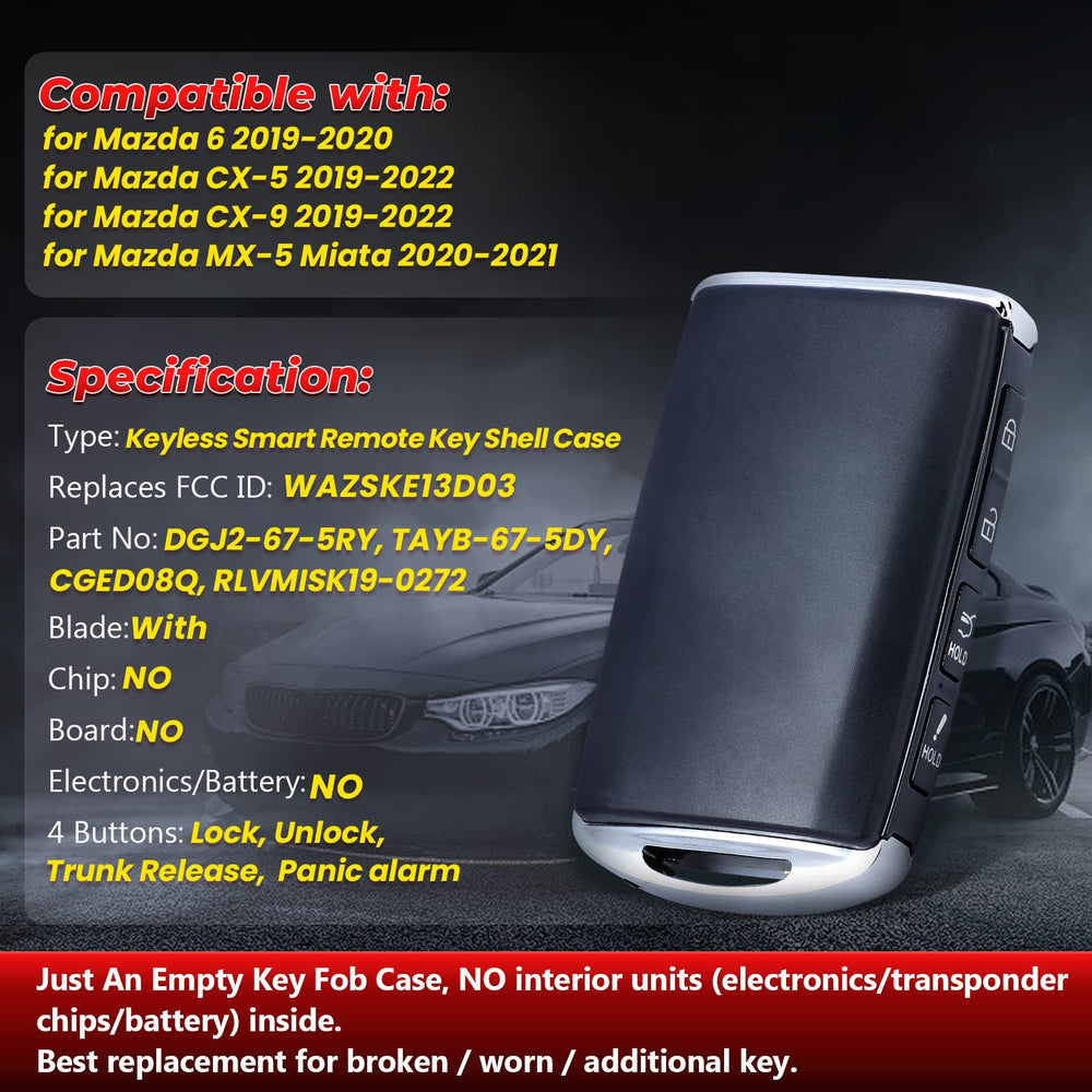 Aichiyu smart remote case for Mazda MX-5 Miata 2020-2021 shields daily wear