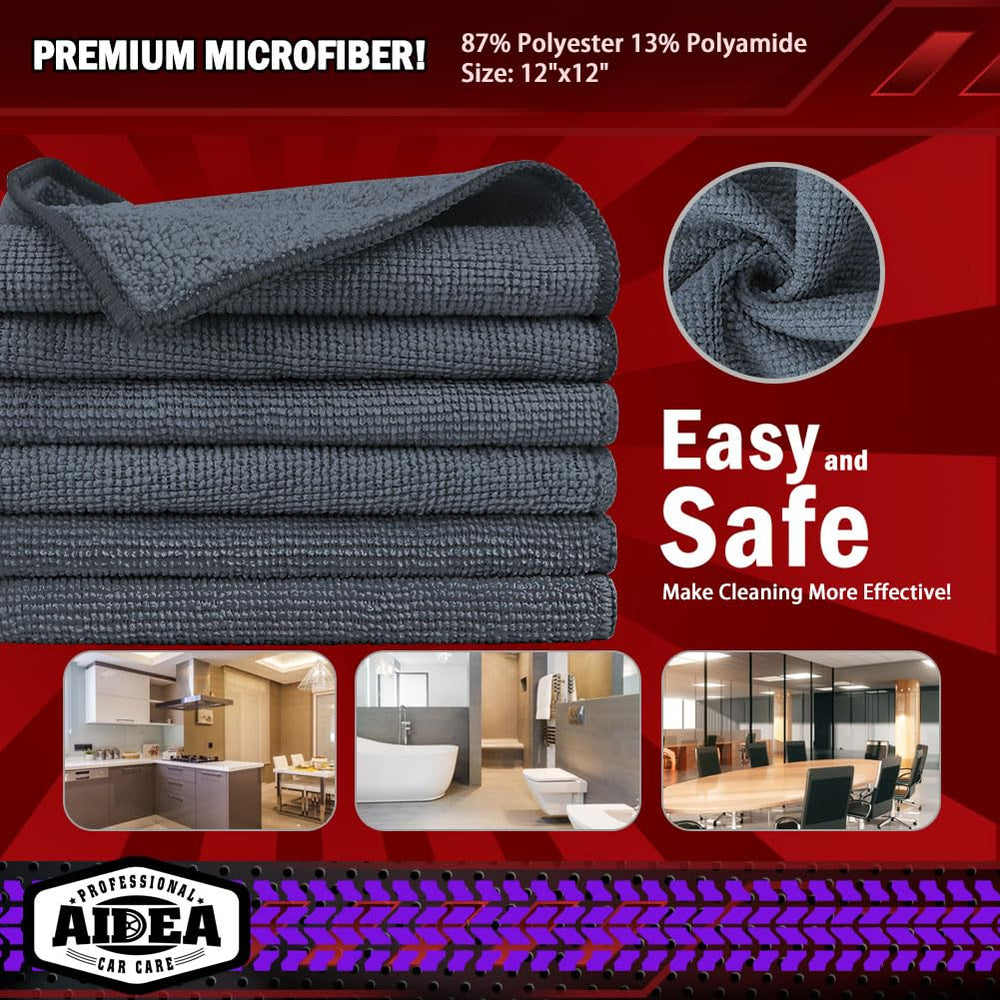 AIDEA microfiber cloths prevent scratching on surfaces while drying.