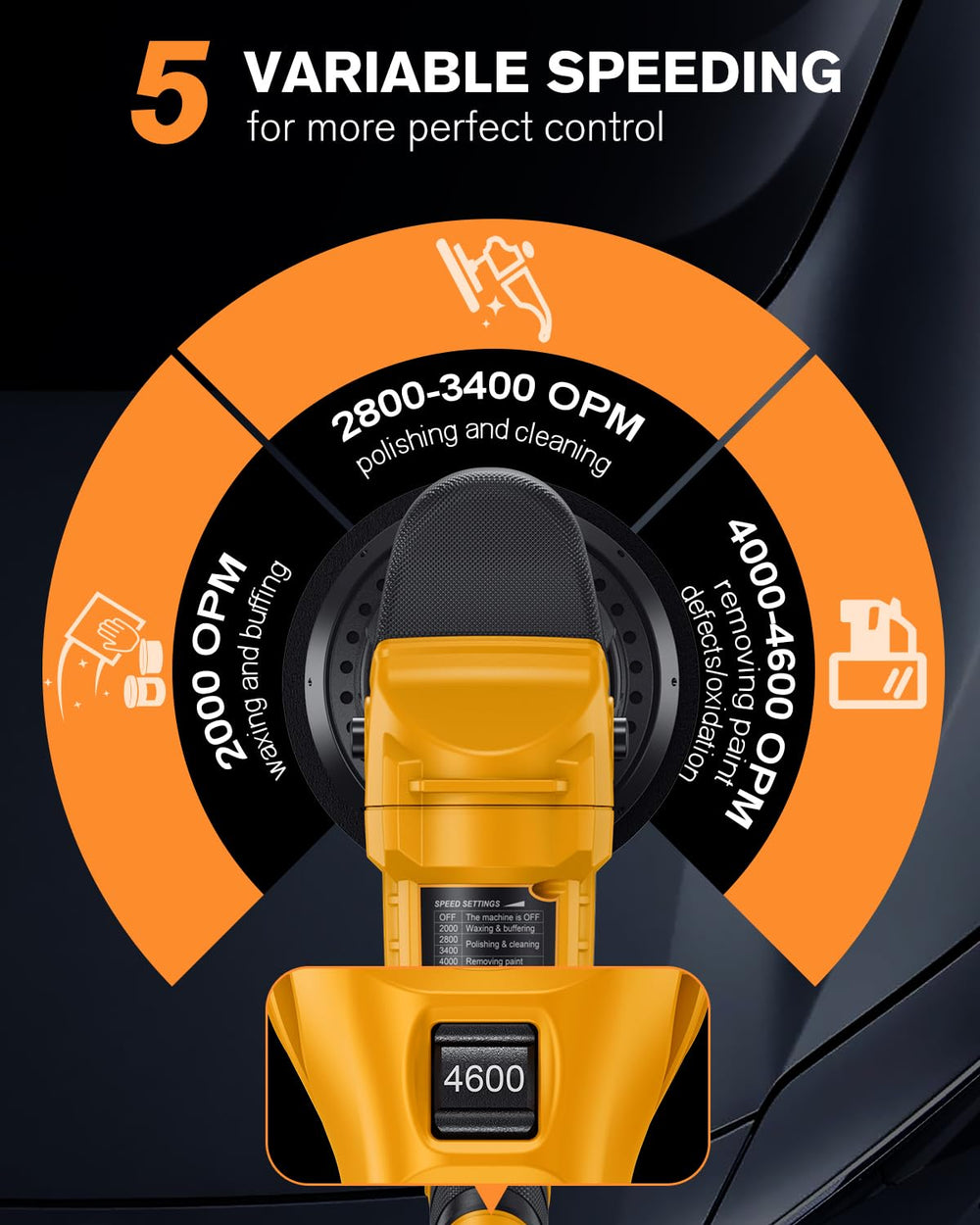 AIDERAR hex key included for quick tool adjustments and pad changes.