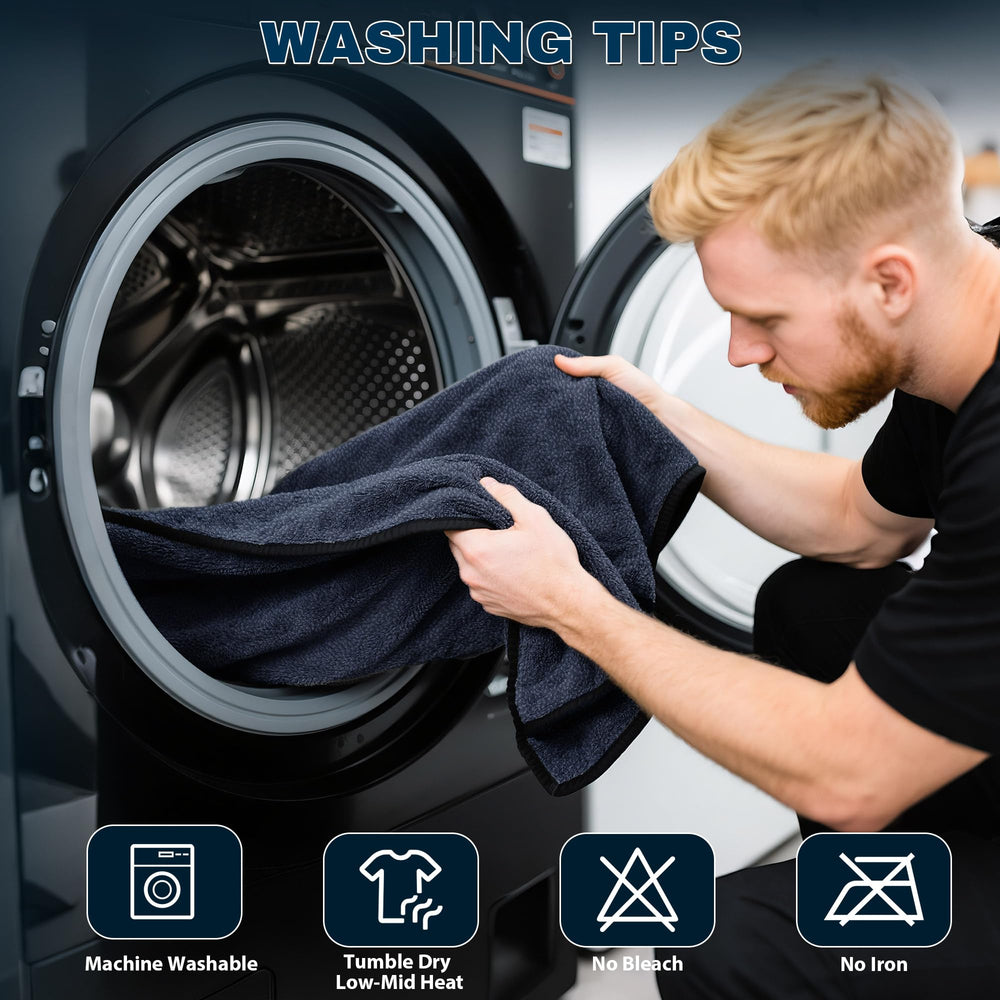 Aidoclip machine-wash friendly towels withstand 300+ cold cycles.