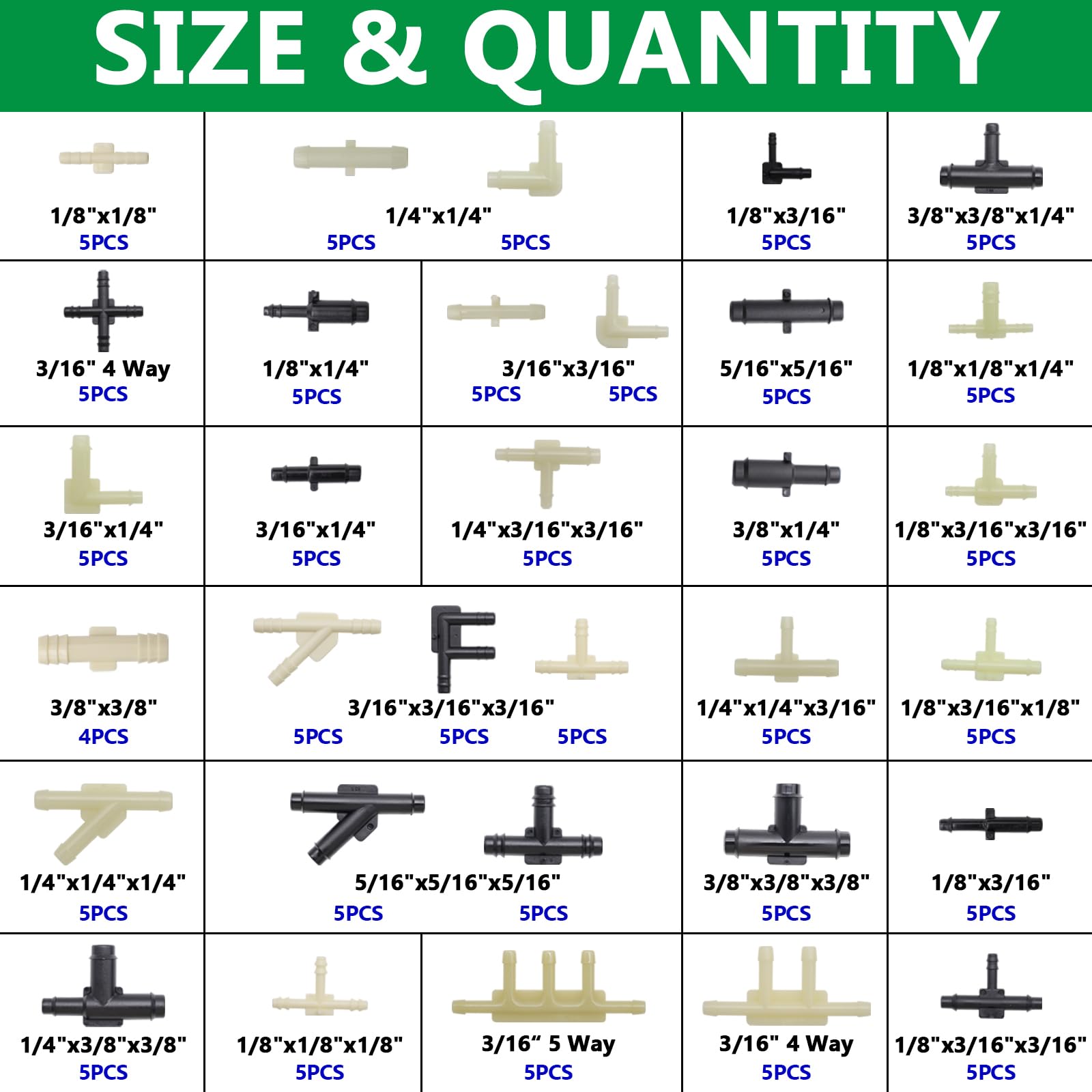 Aienxn car vacuum hose connectors for automotive compatibility.