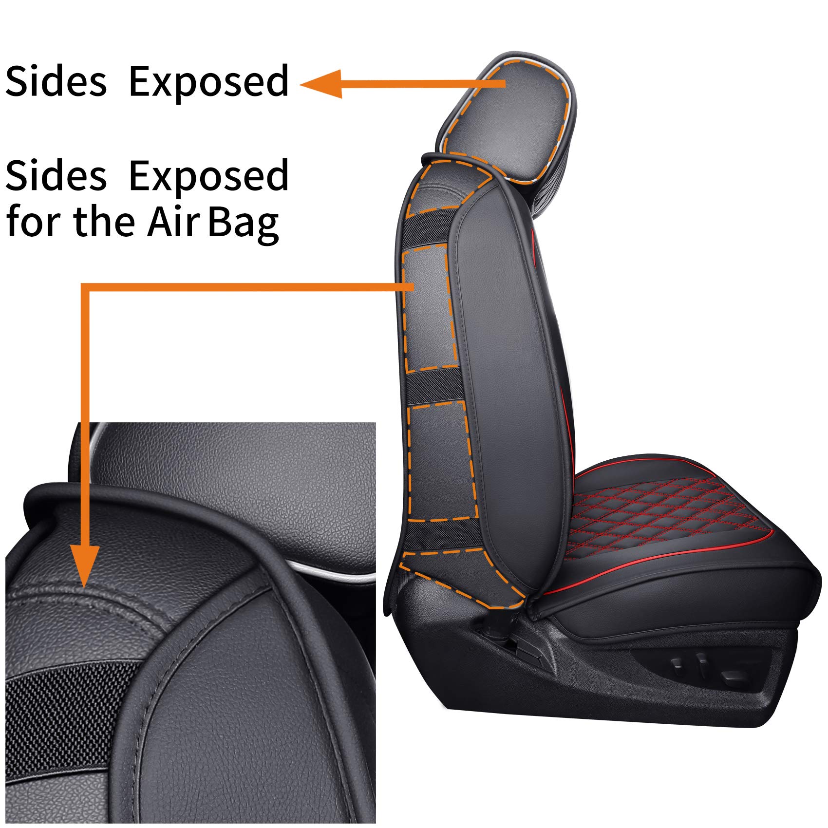 Aierxuan airbag-safe seat cover preserves deployment space and safety.