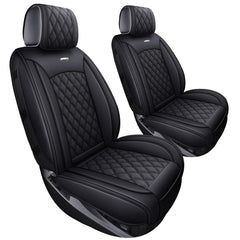 Aierxuan front-seat cover pair for Chevy Silverado with stylish stitching and protection.