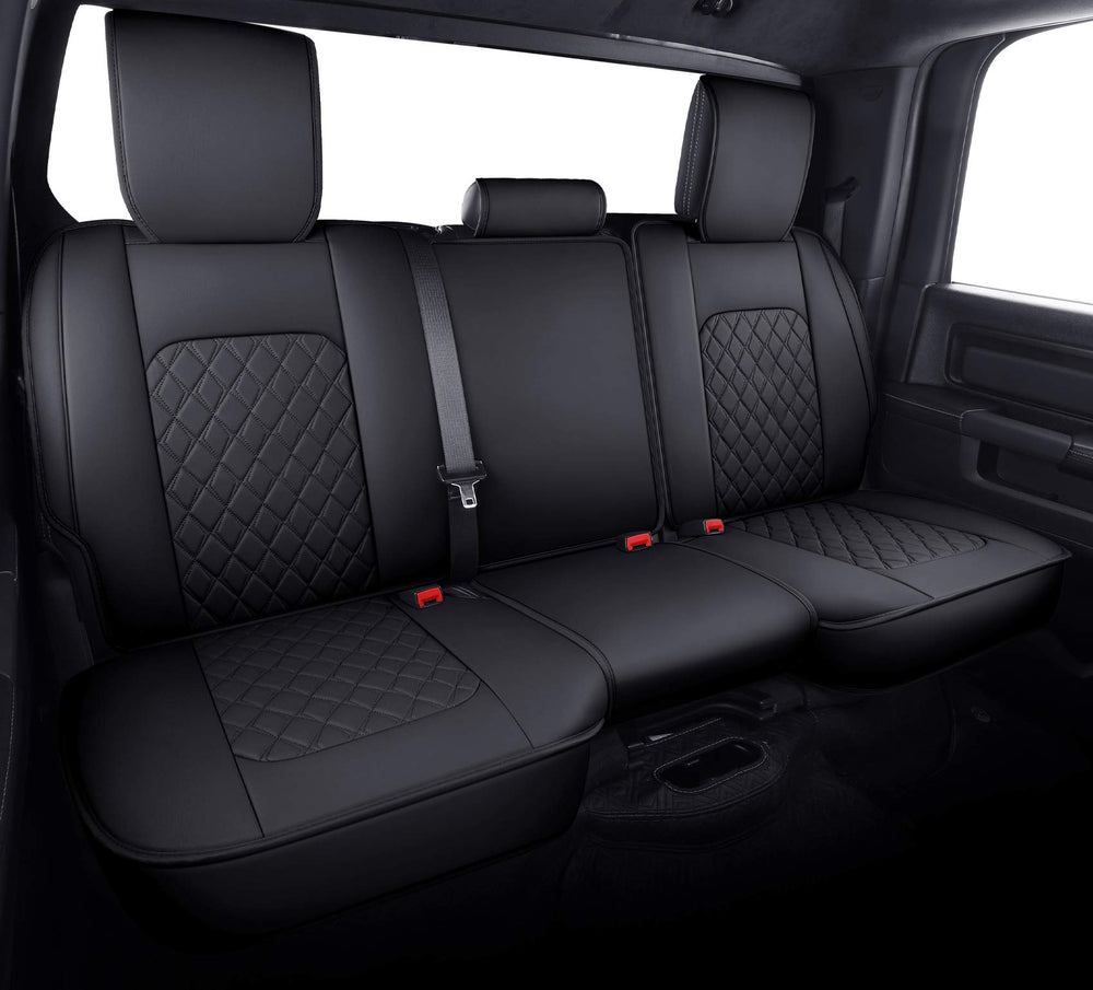 Aierxuan back seat cover for Dodge Ram protects upholstery with waterproof leather