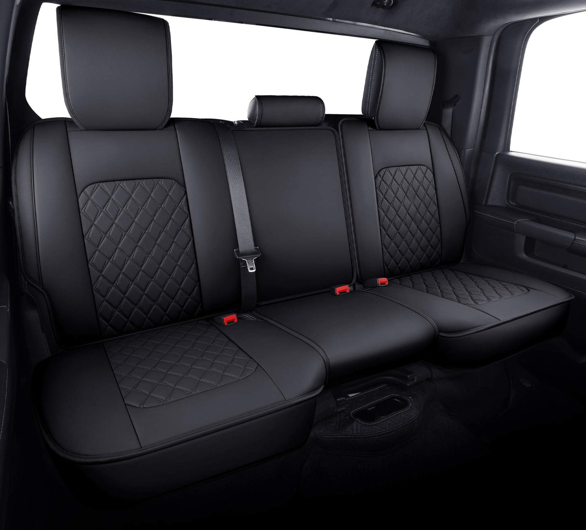 Aierxuan back seat cover for Dodge Ram protects upholstery with waterproof leather
