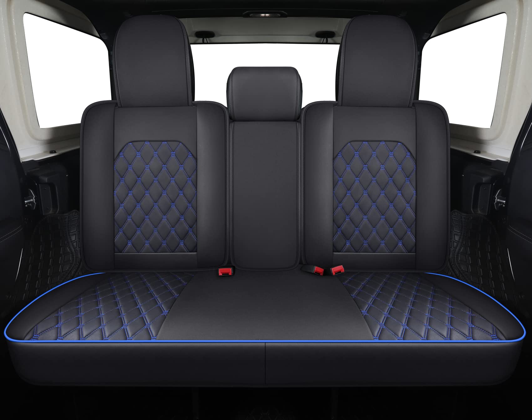 Aierxuan Jeep Wrangler seat cover with airbag compatibility and enhanced safety.