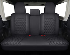 Aierxuan Jeep Wrangler rear seat covers in black for reliable protection
