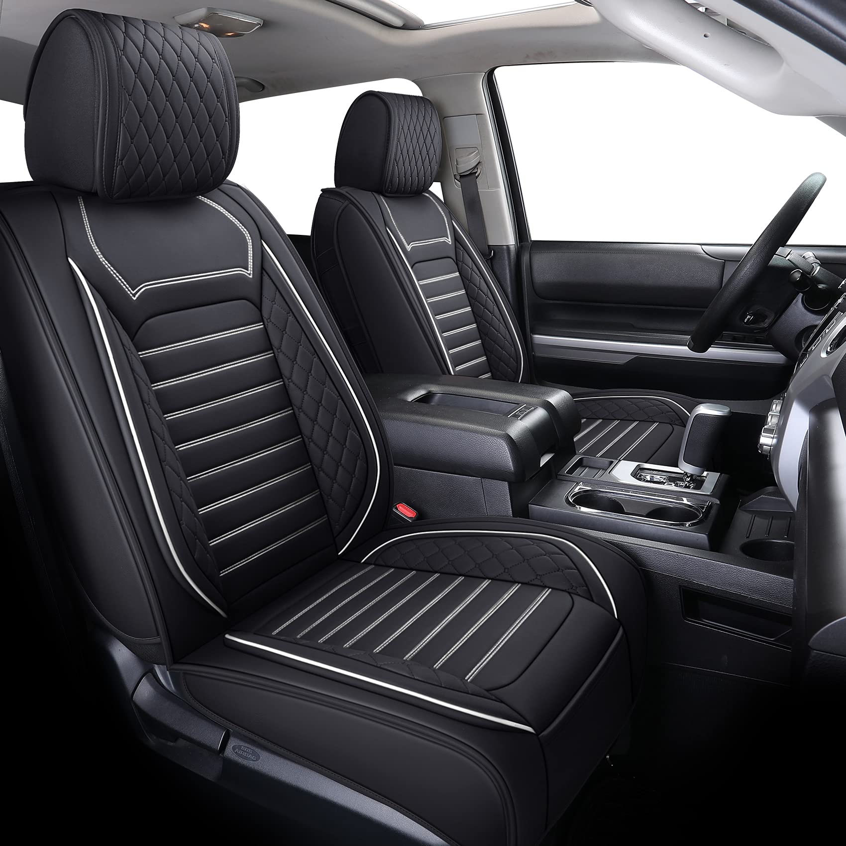 Aierxuan split-bench 40/60 seat cover preserves flexibility and access.