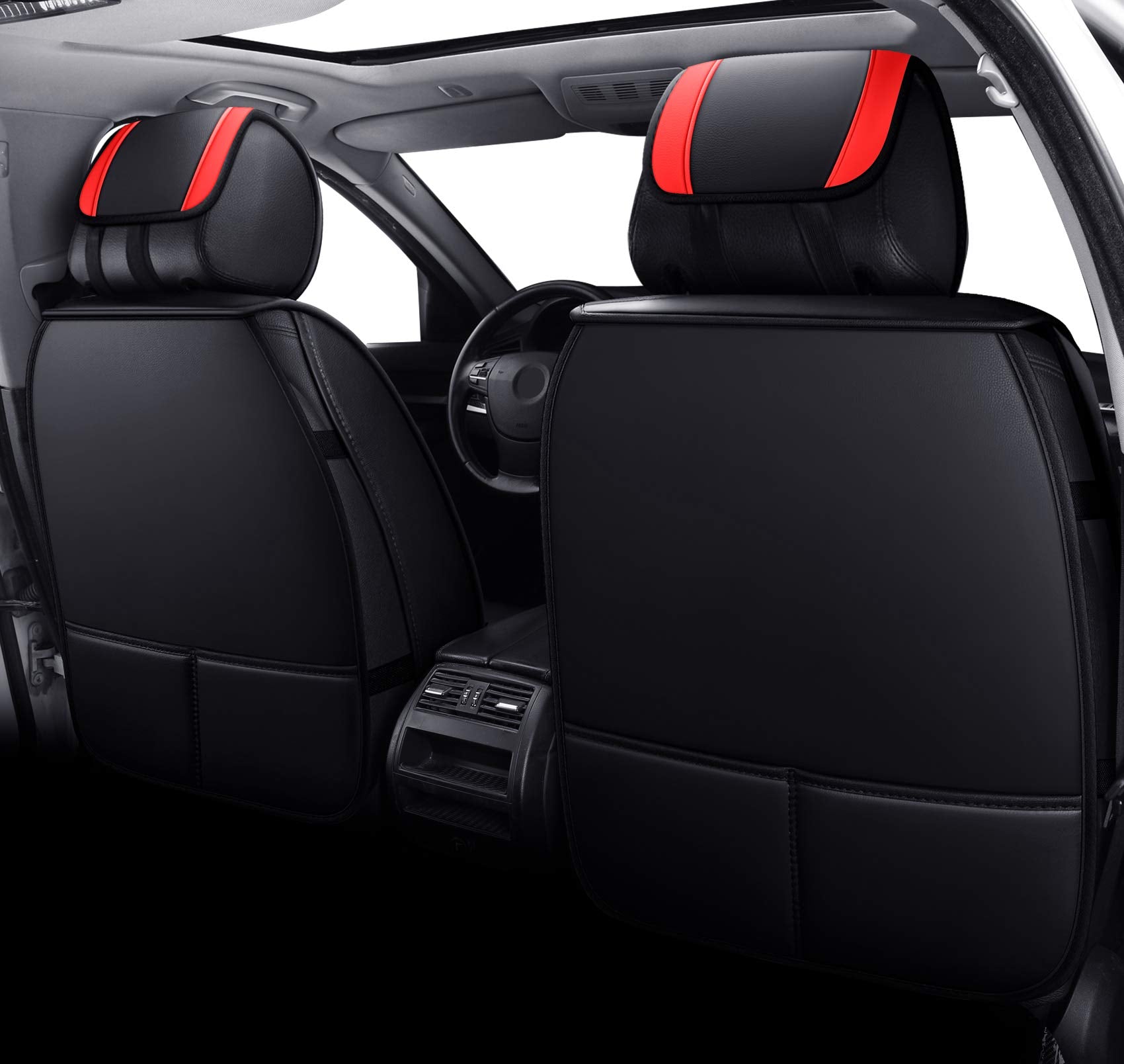 Aierxuan split-bench seat covers provide full rear seat protection.