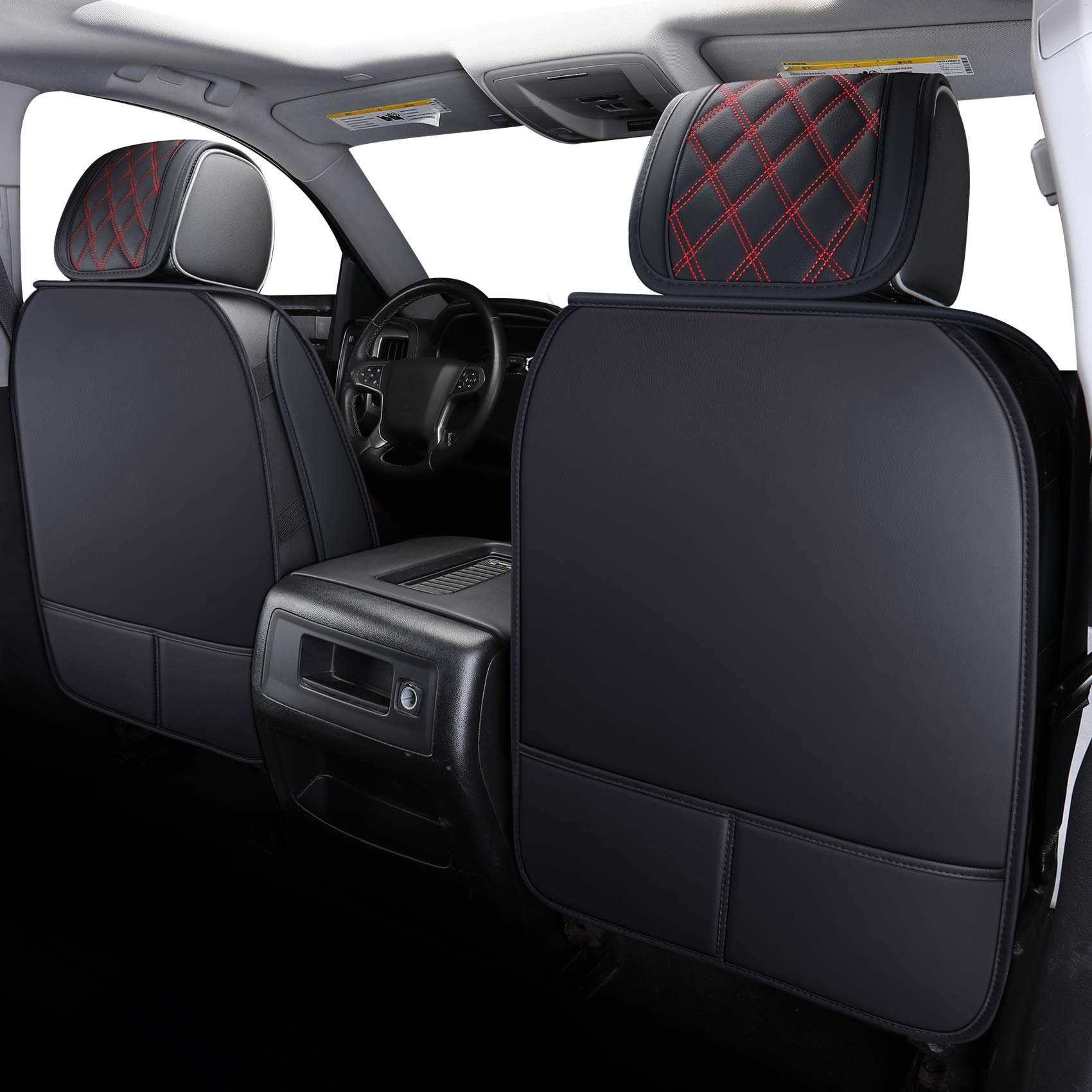 Aierxuan full set truck seat covers on rear seats, easy cleaning.