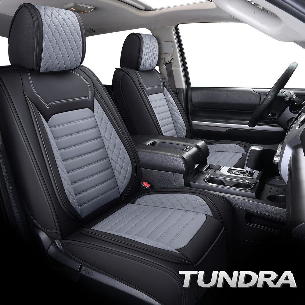 Aierxuan Toyota Tundra CrewMax front-right seat cover with waterproof protection.