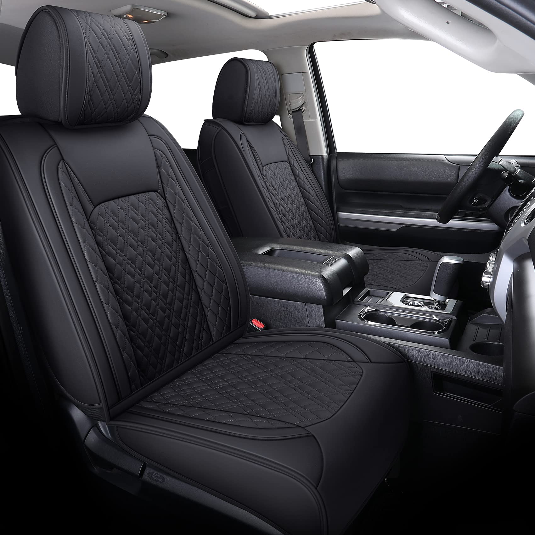 Aierxuan Tundra compatibility with CrewMax models offers versatile seat protection.