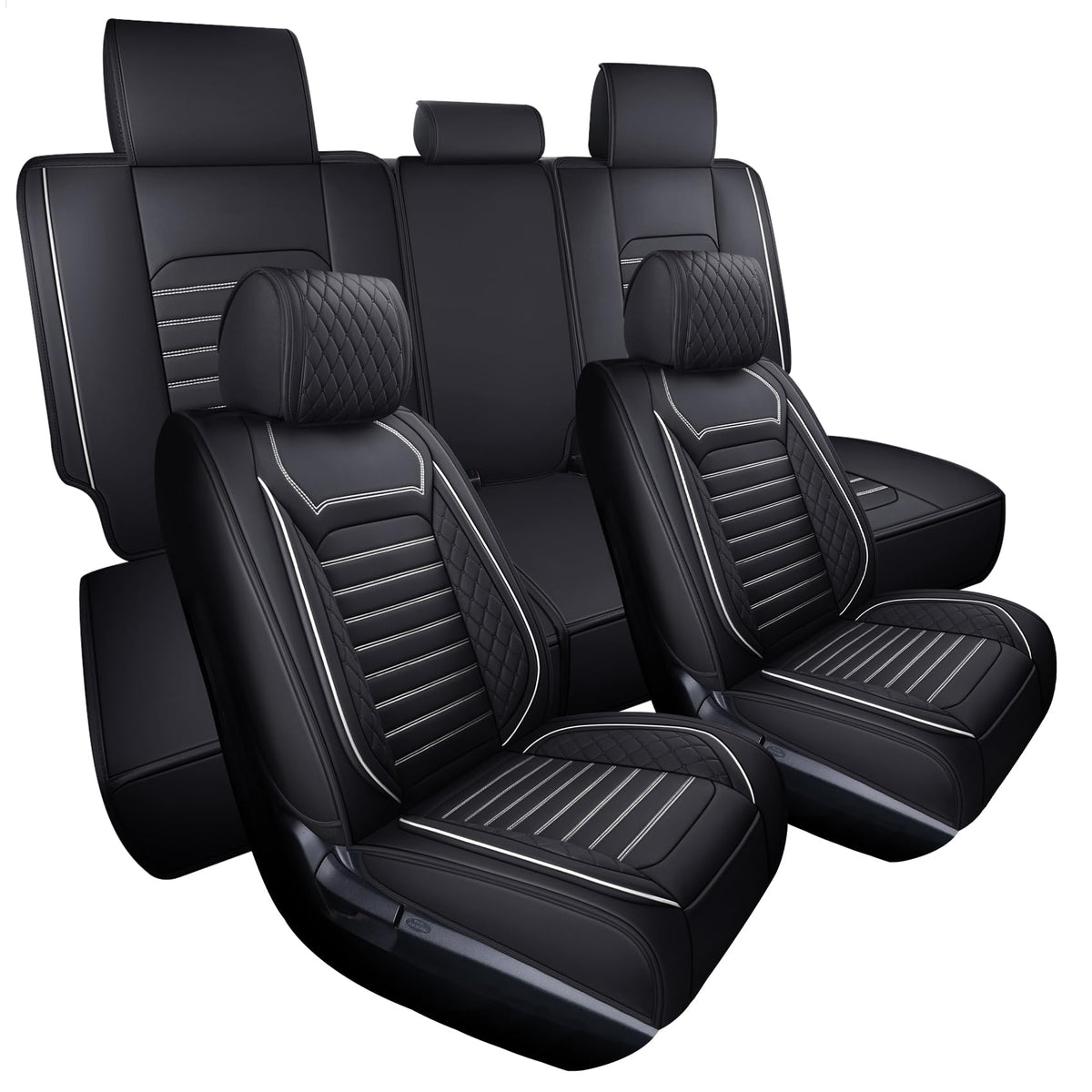 Aierxuan Tundra full set seat covers protect front and rear seats.