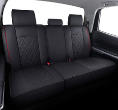Aierxuan Tundra rear-row seat covers shield against wear.