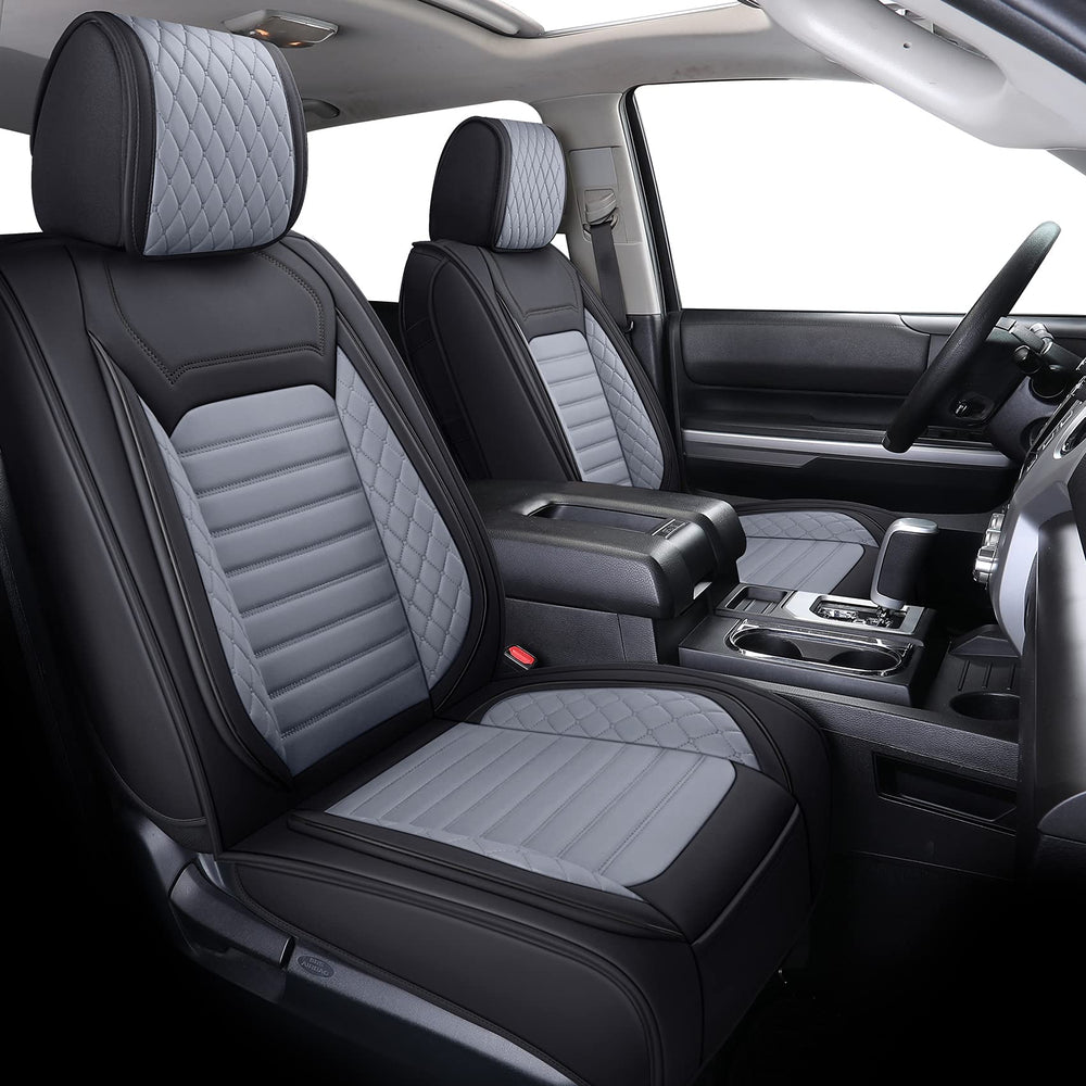 Aierxuan Tundra full set seat covers in black gray offering waterproof protection