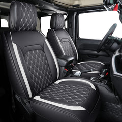 Waterproof faux leather front seat cover texture from Aierxuan.