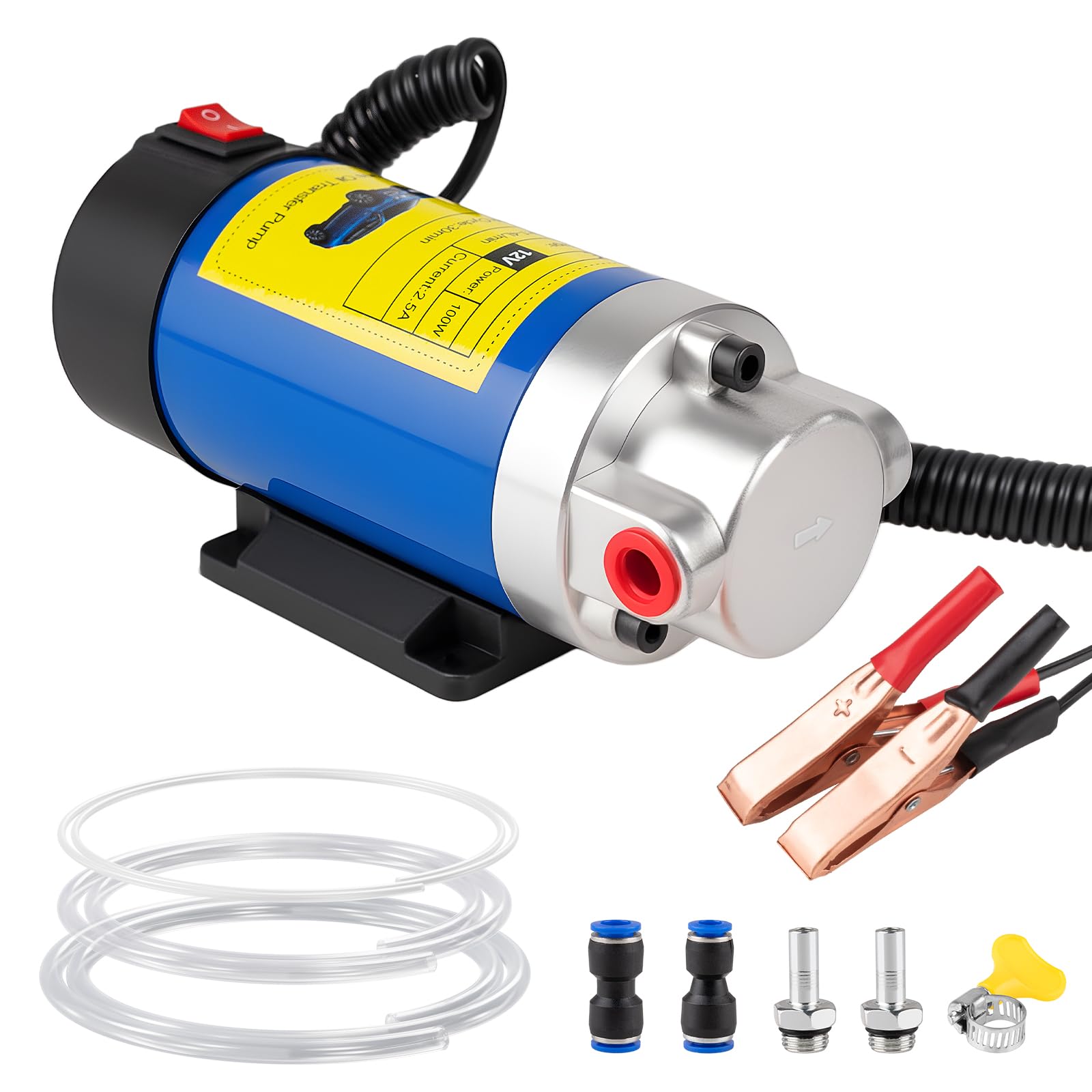 Aikyciu 12V oil pump in action for quick engine oil extraction.