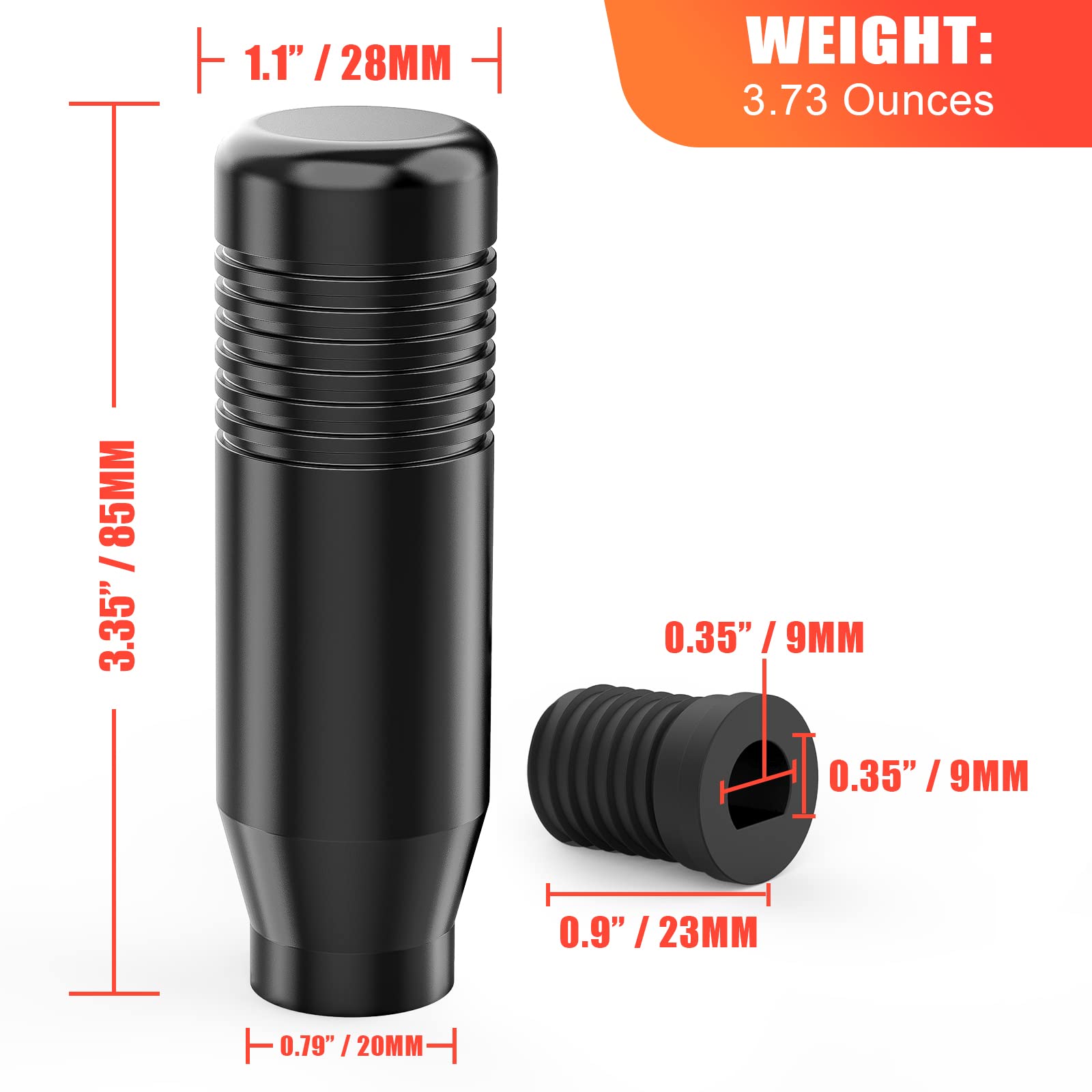 aikeec gear shifter knob neo color for modern cabin flair