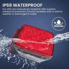 Aila marker lights increase trailer presence on the road at night.